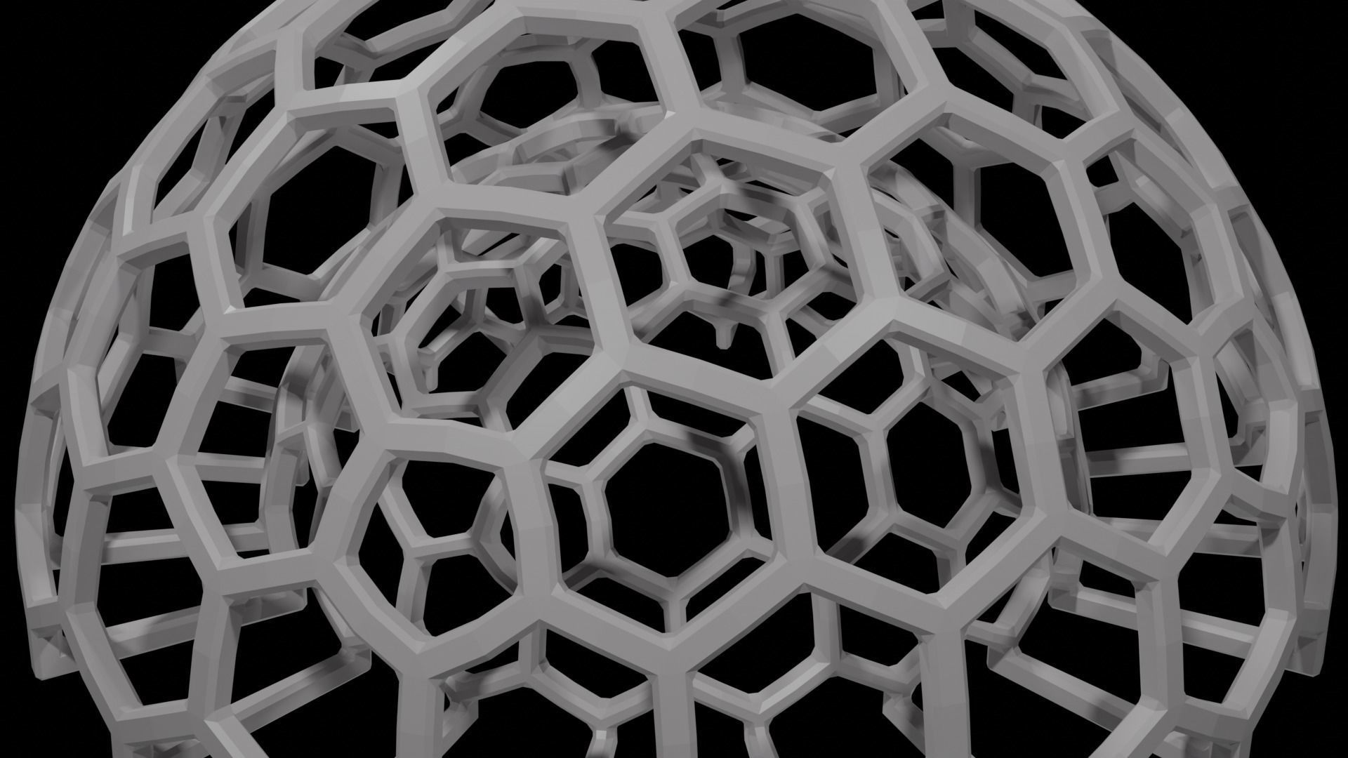 Ico Sphere Utensil Organizer 3D print model_9