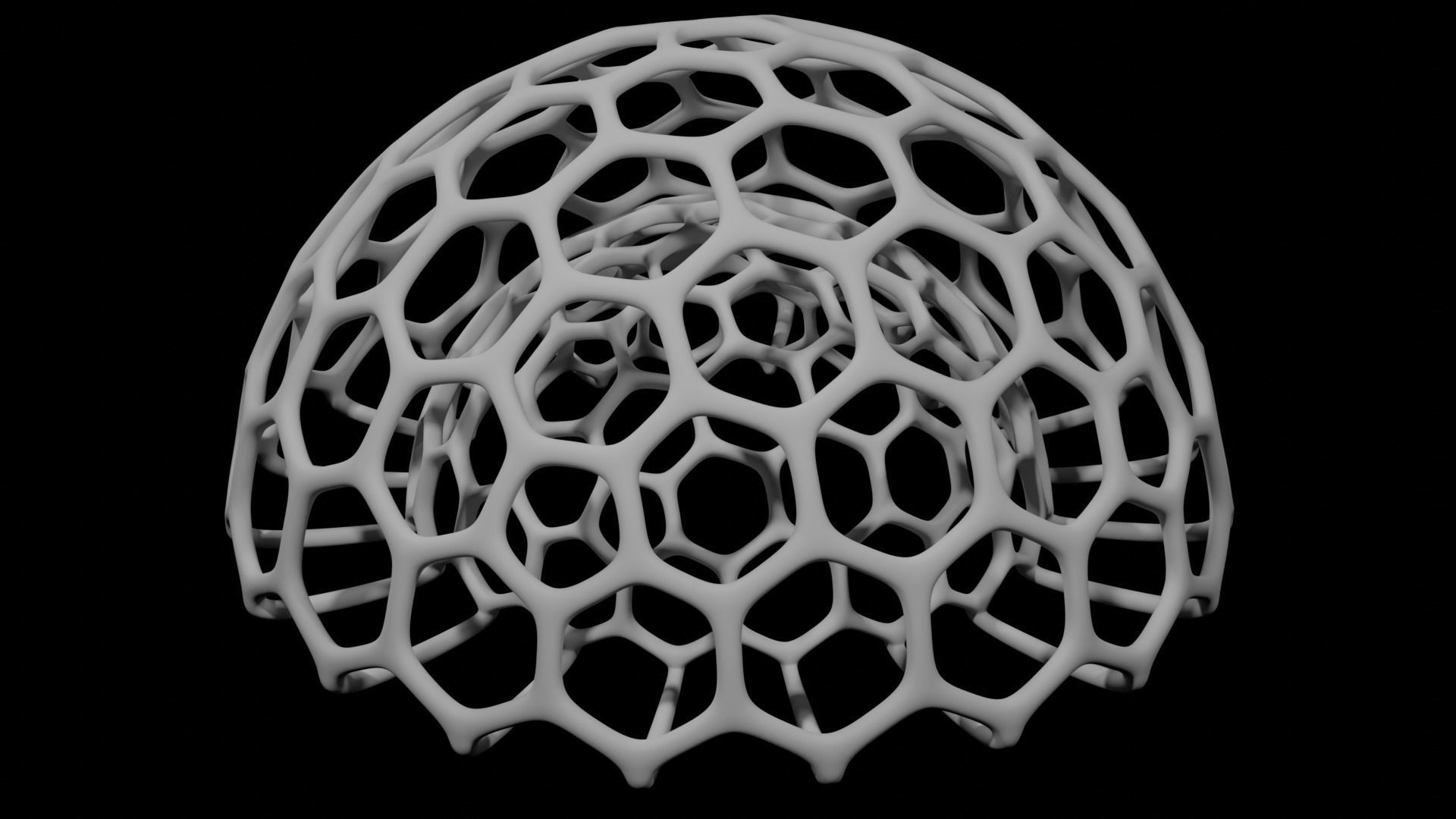 Ico Sphere Utensil Organizer 3D print model_2