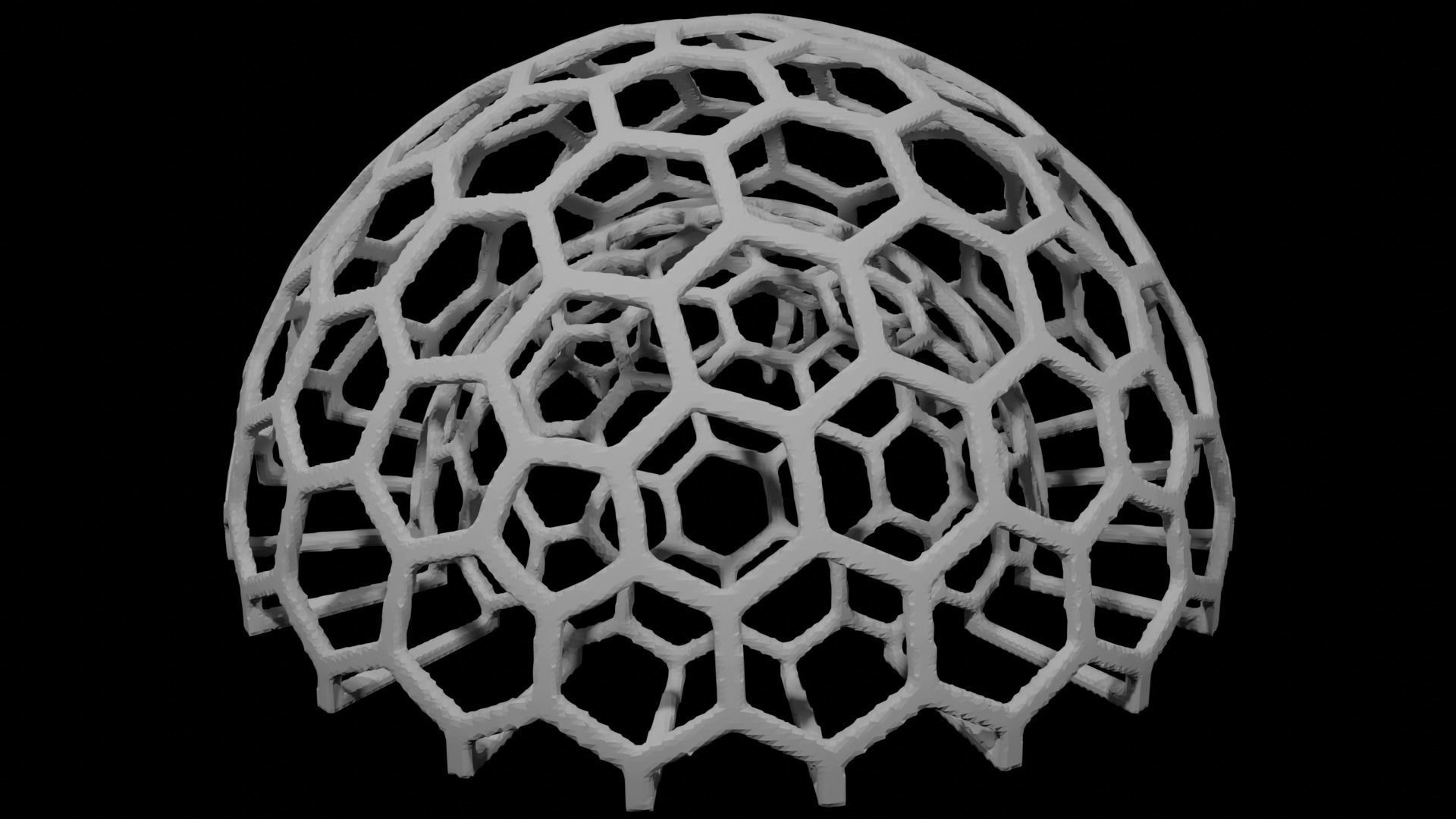 Ico Sphere Utensil Organizer 3D print model_3