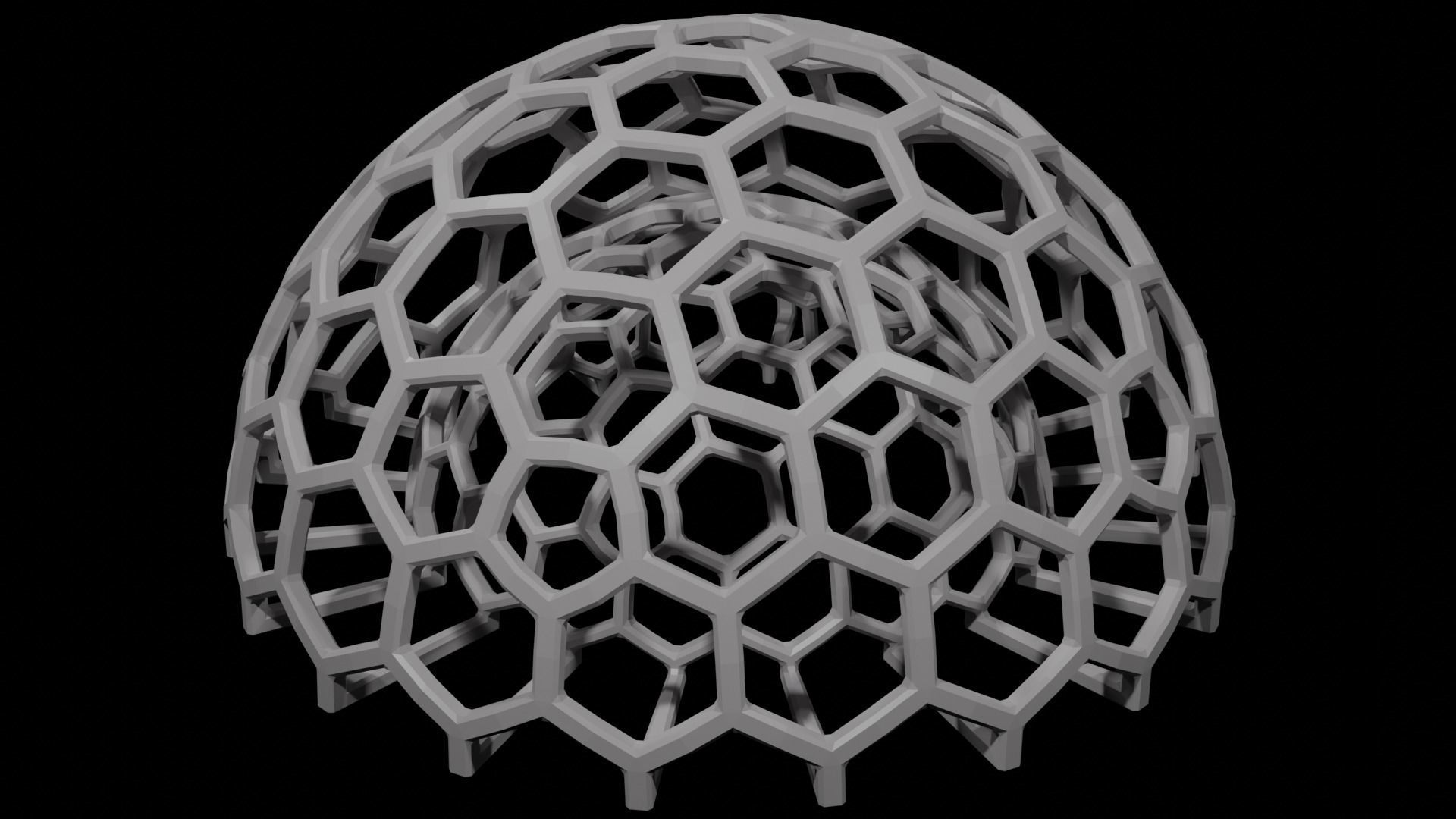 Ico Sphere Utensil Organizer 3D print model_1