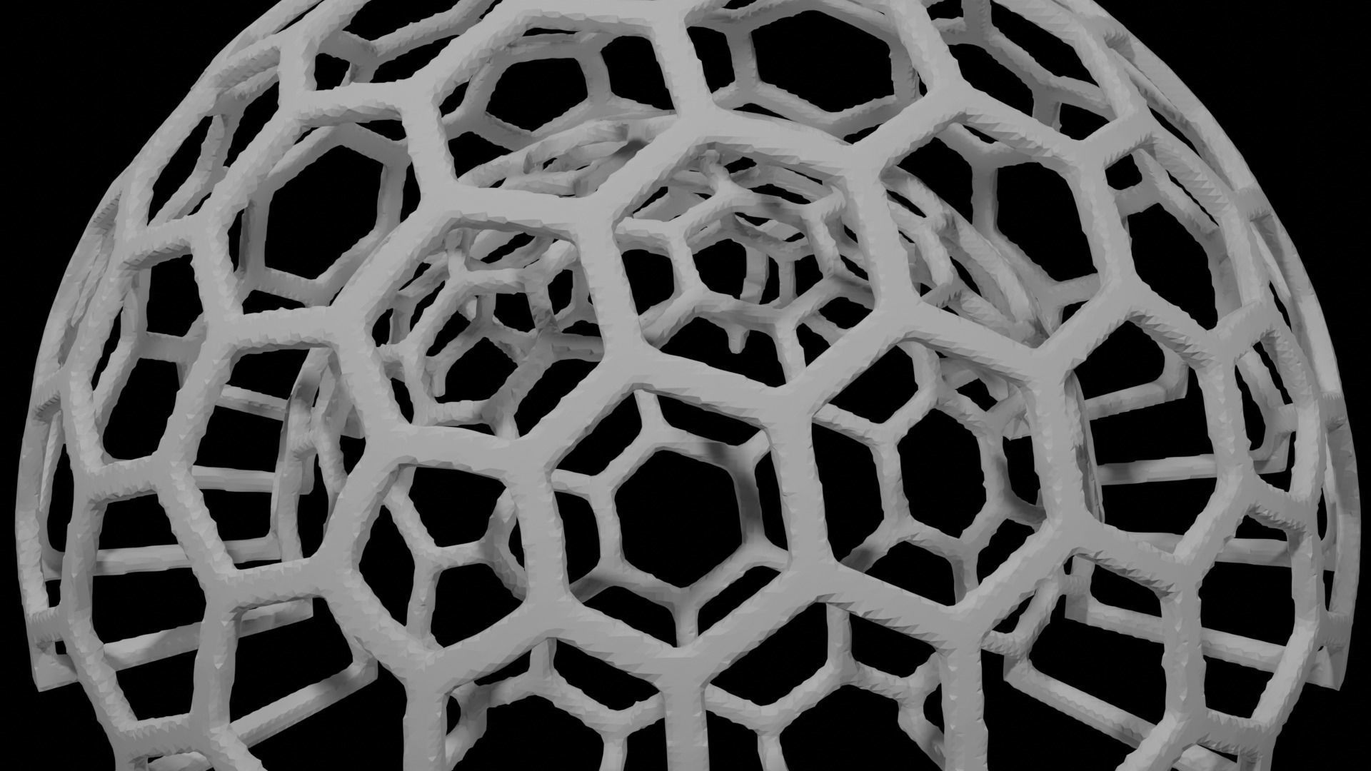 Ico Sphere Utensil Organizer 3D print model_10