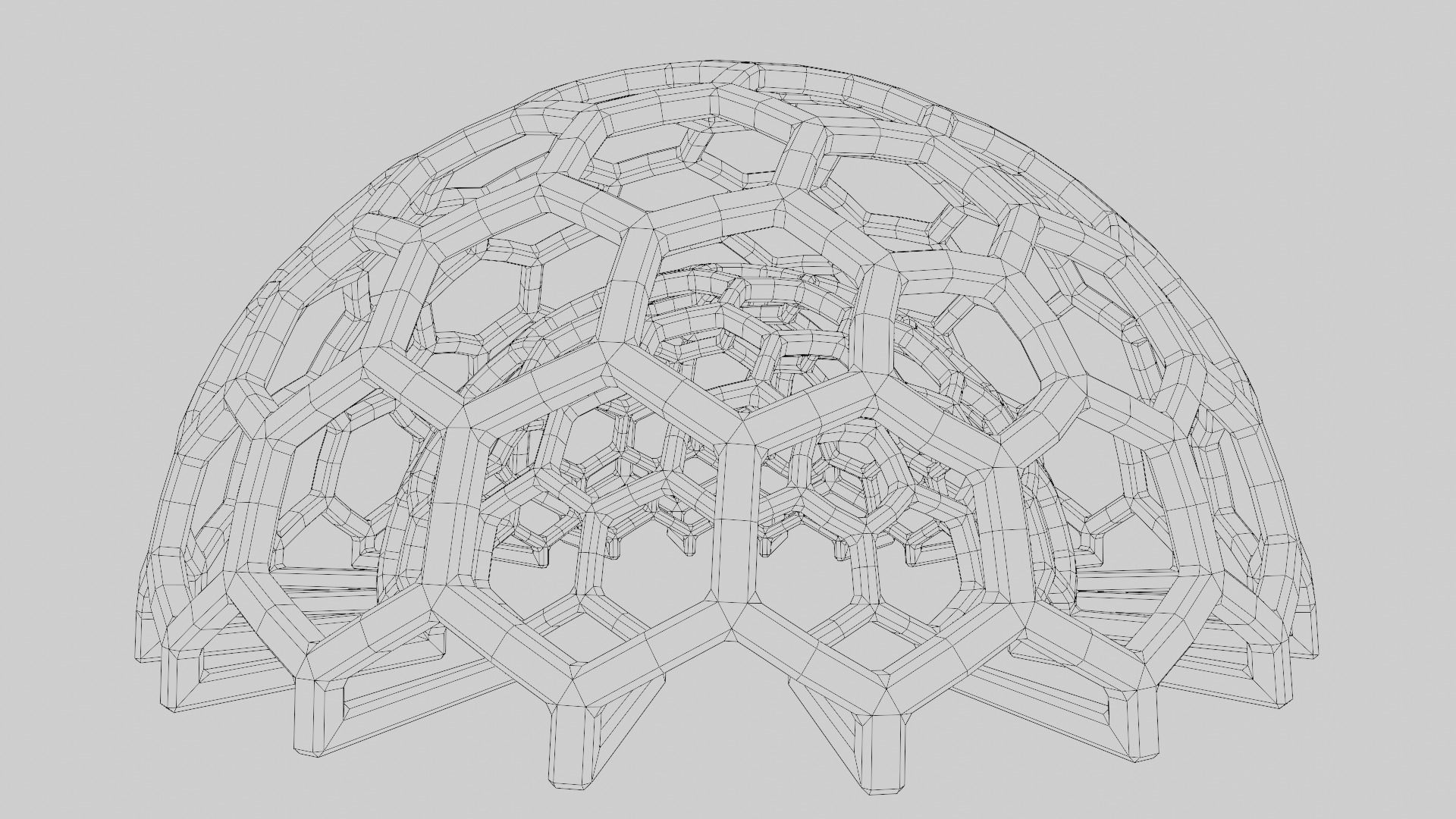 Ico Sphere Utensil Organizer 3D print model_29