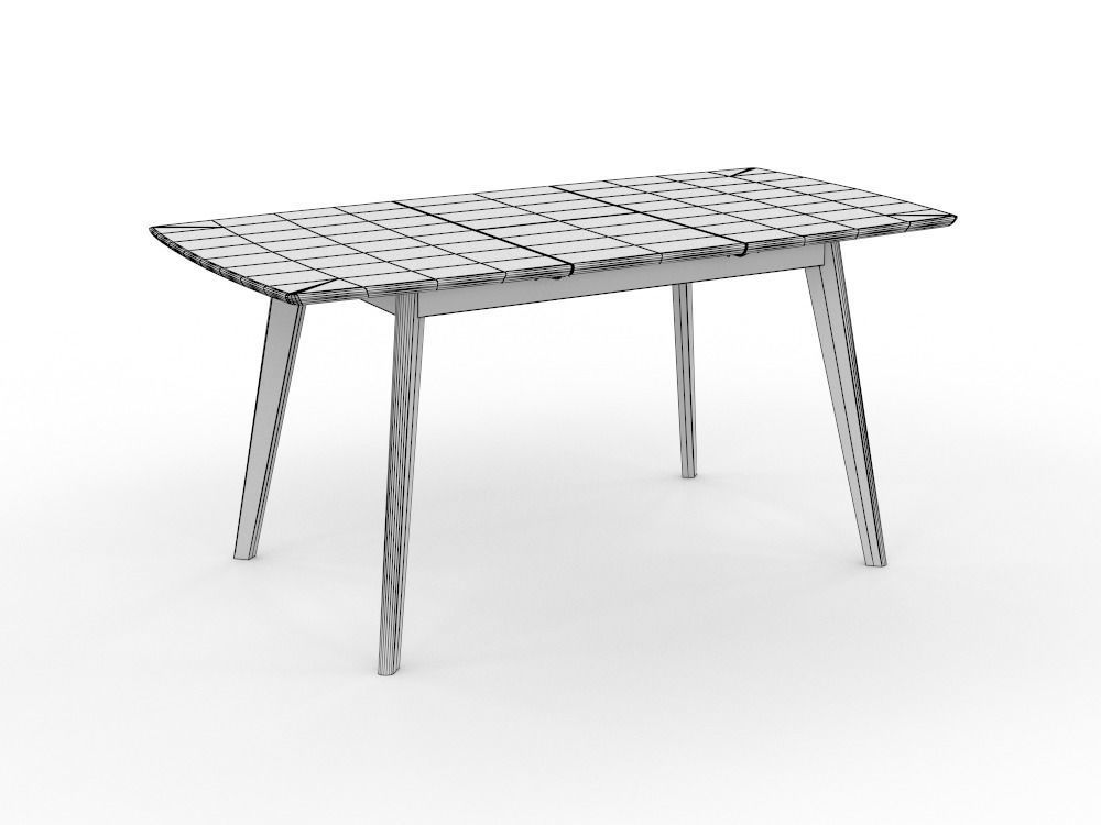 Dining table PBR low-poly Low-poly 3D model_1