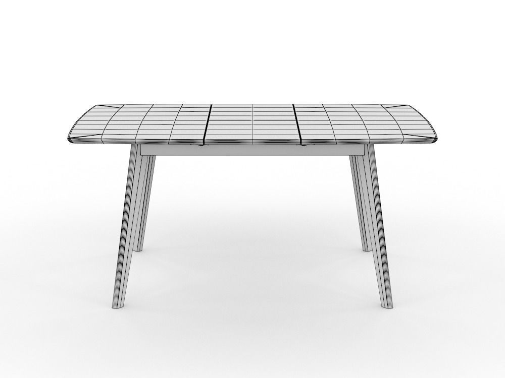 Dining table PBR low-poly Low-poly 3D model_3
