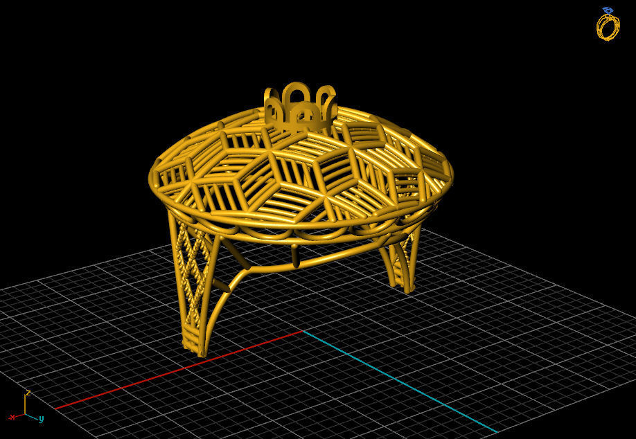 Ring 3d jewelry Rp CAD CAM 3D model_2