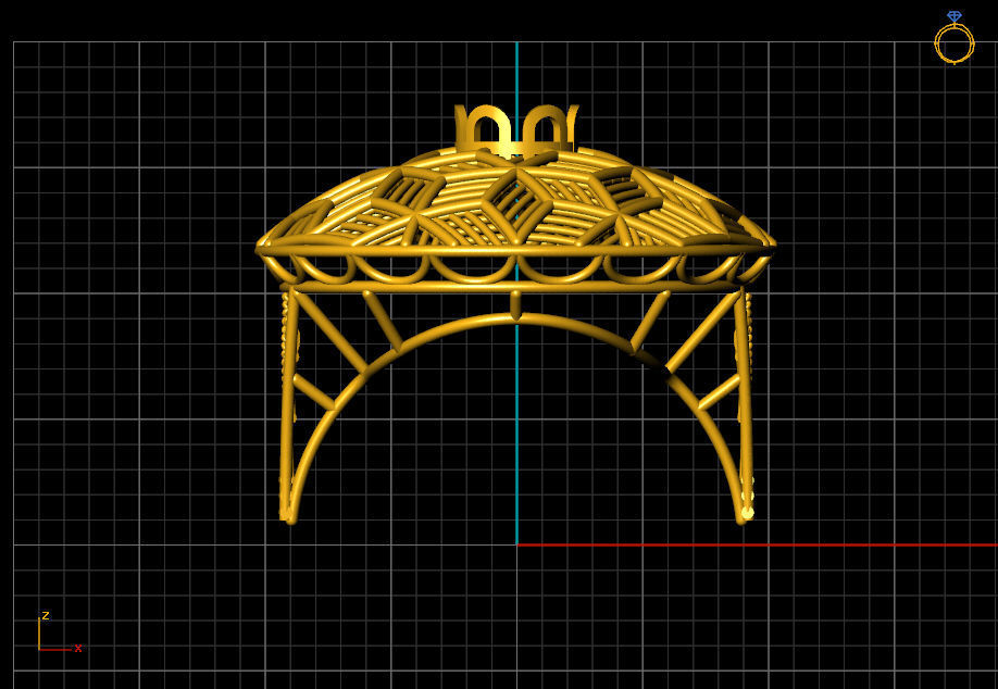 Ring 3d jewelry Rp CAD CAM 3D model_1