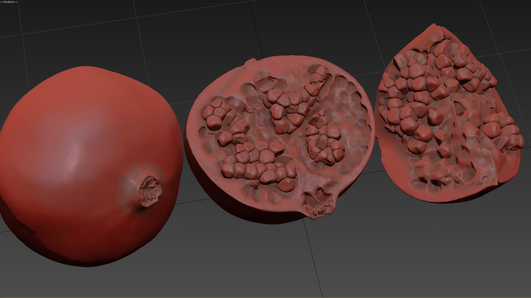 4k scanned Pomegranate 02 3D model_26