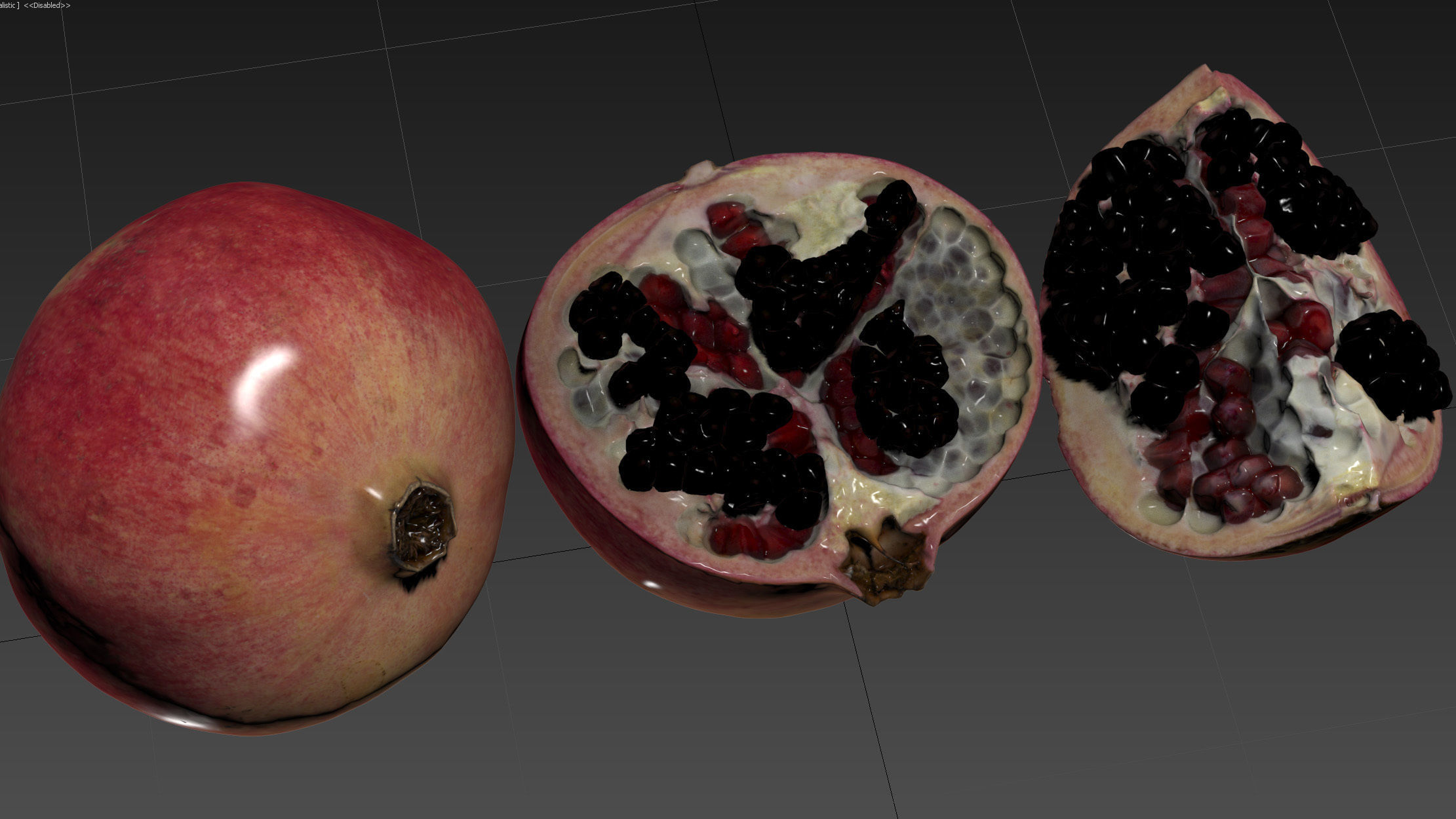 4k scanned Pomegranate 02 3D model_23