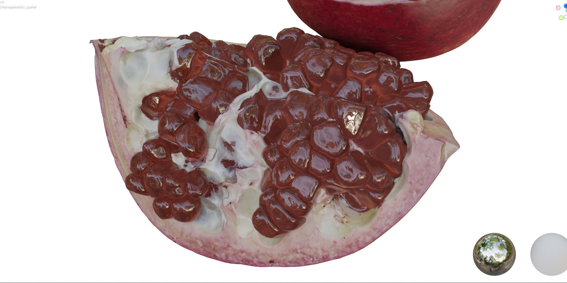 4k scanned Pomegranate 02 3D model_16