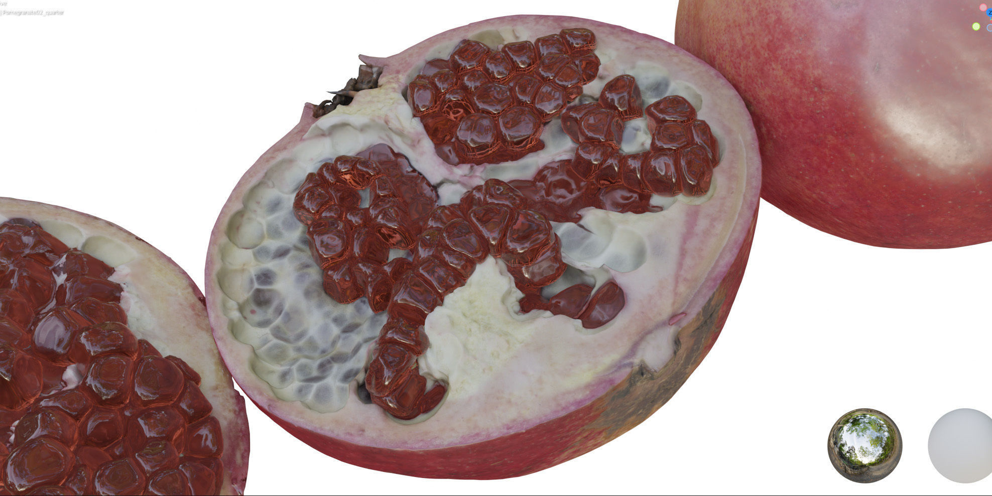 4k scanned Pomegranate 02 3D model_19