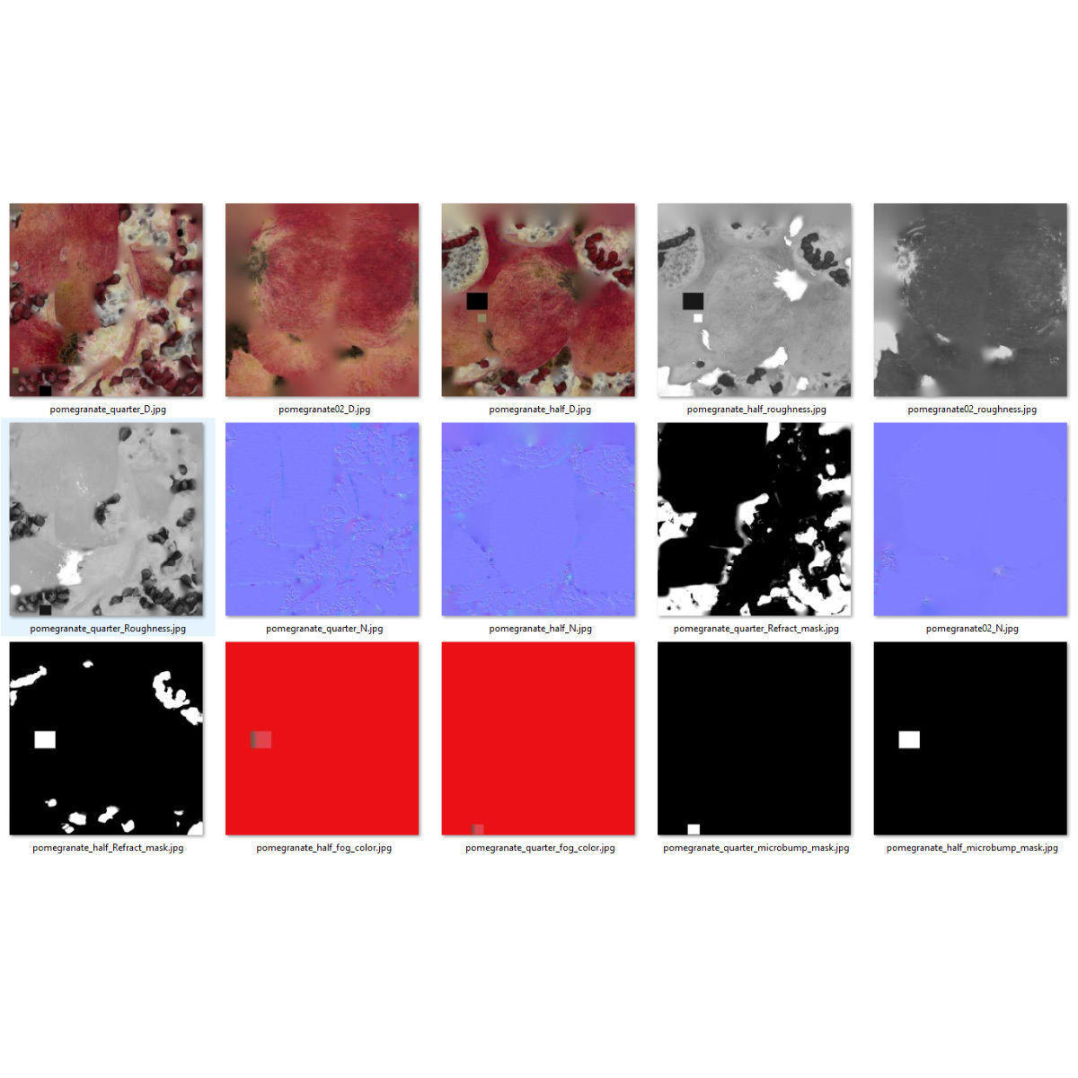 4k scanned Pomegranate 02 3D model_25