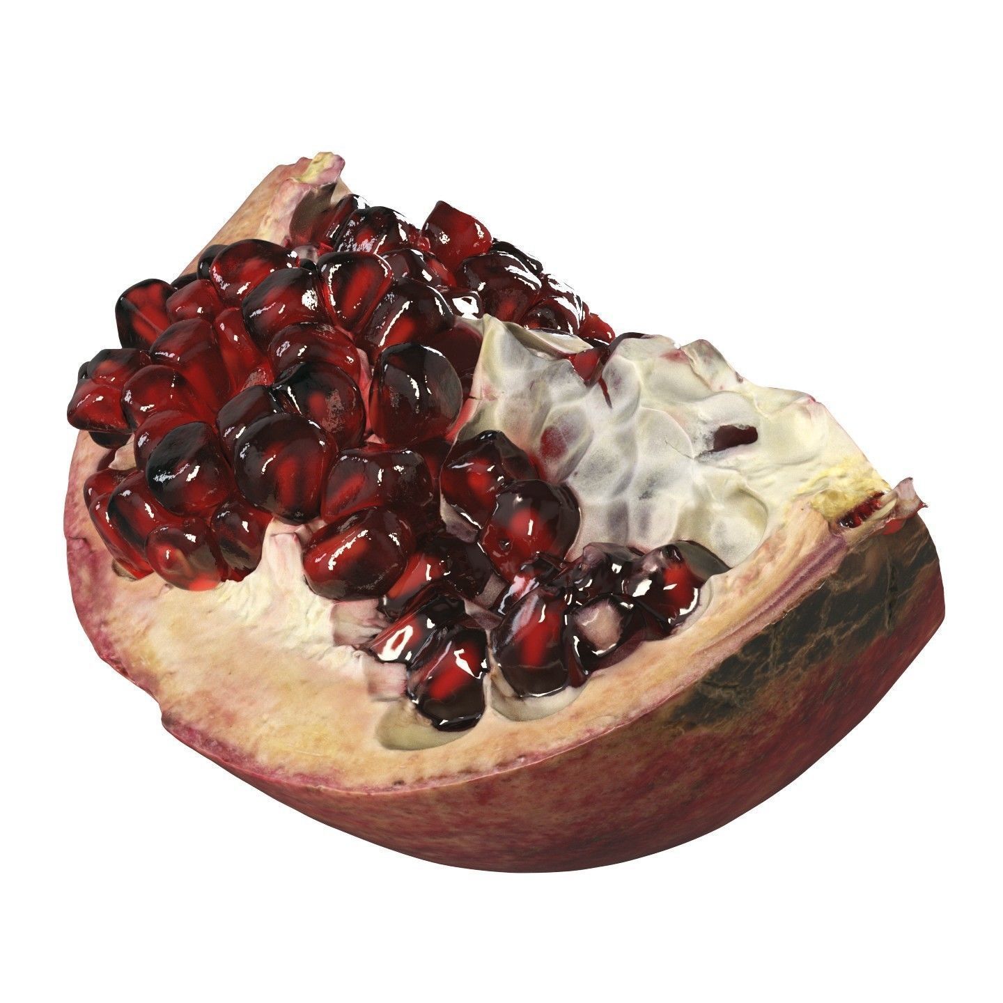 4k scanned Pomegranate 02 3D model_2