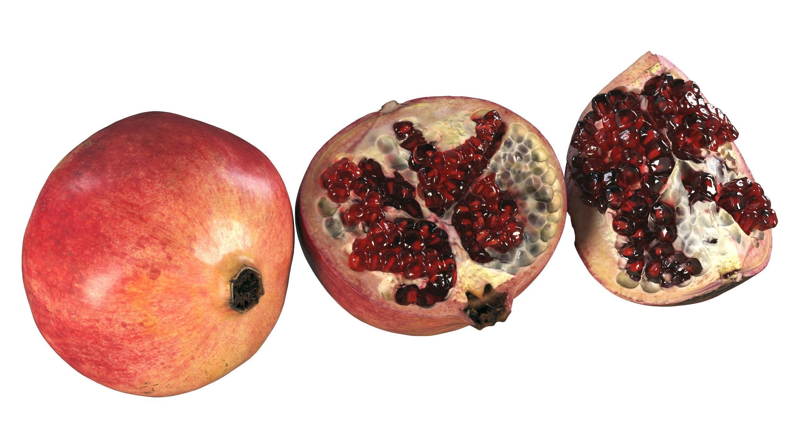 4k scanned Pomegranate 02 3D model_8