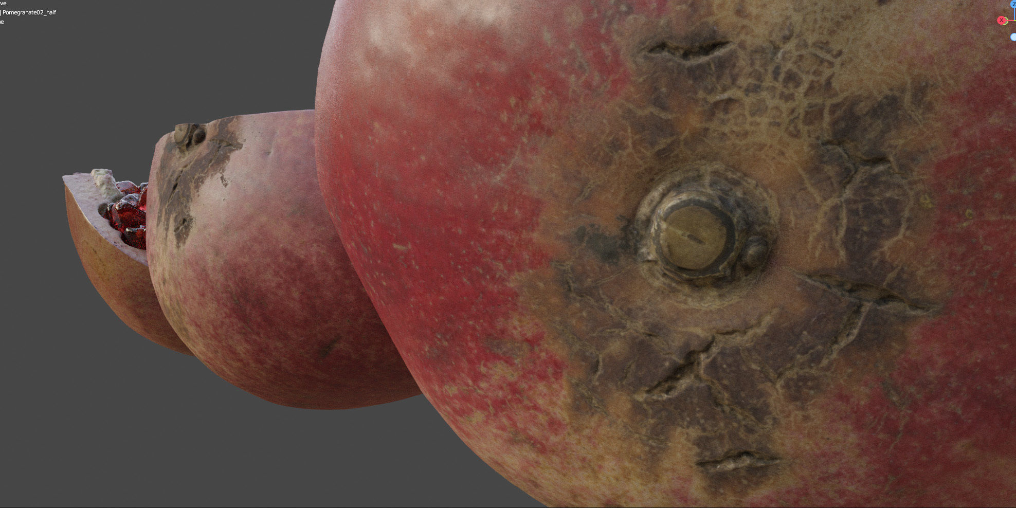 4k scanned Pomegranate 02 3D model_21