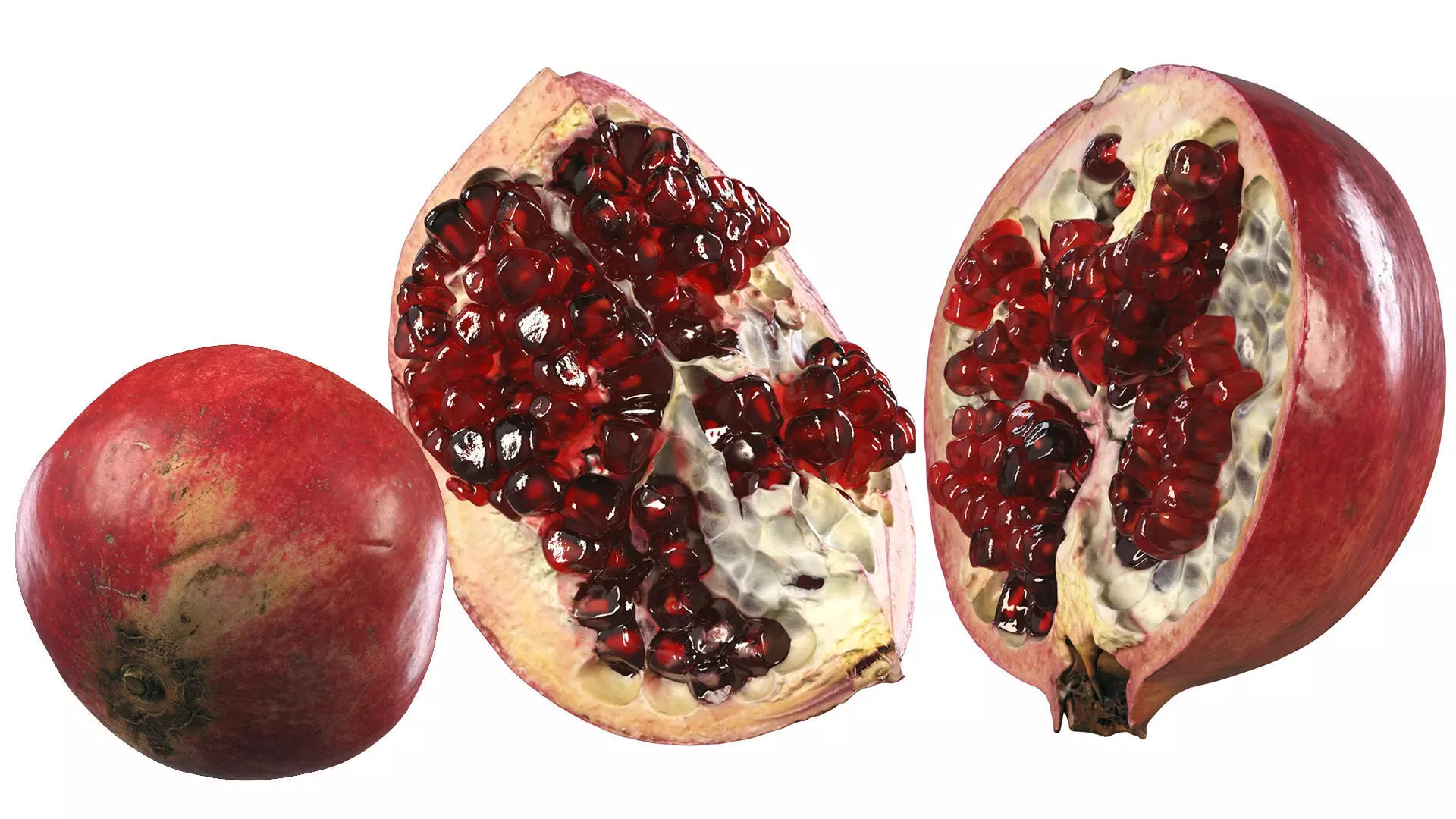 4k scanned Pomegranate 02 3D model_0