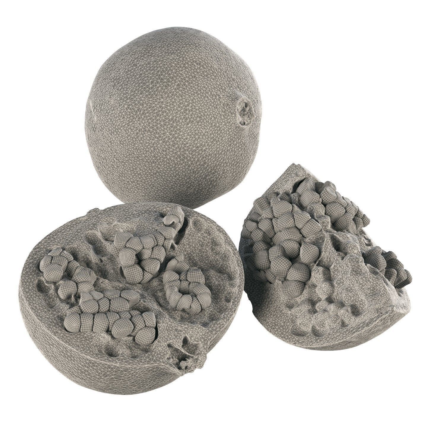 4k scanned Pomegranate 02 3D model_13