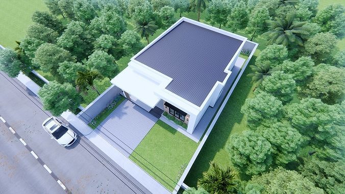 Modern House  3D model 2