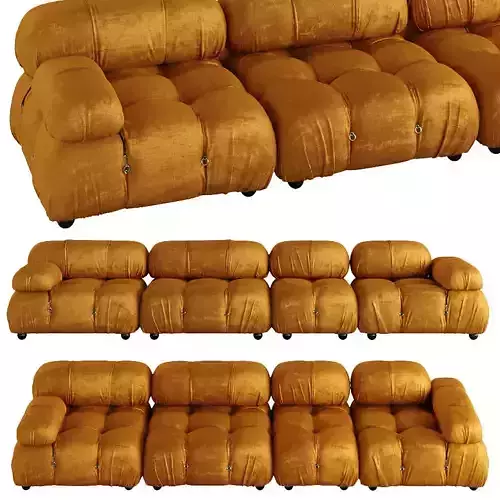 camaleonda sectional sofa in mustard