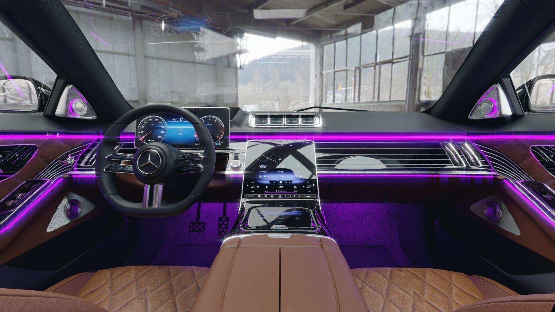 Mercedes Benz S Class 2022 3D model_2