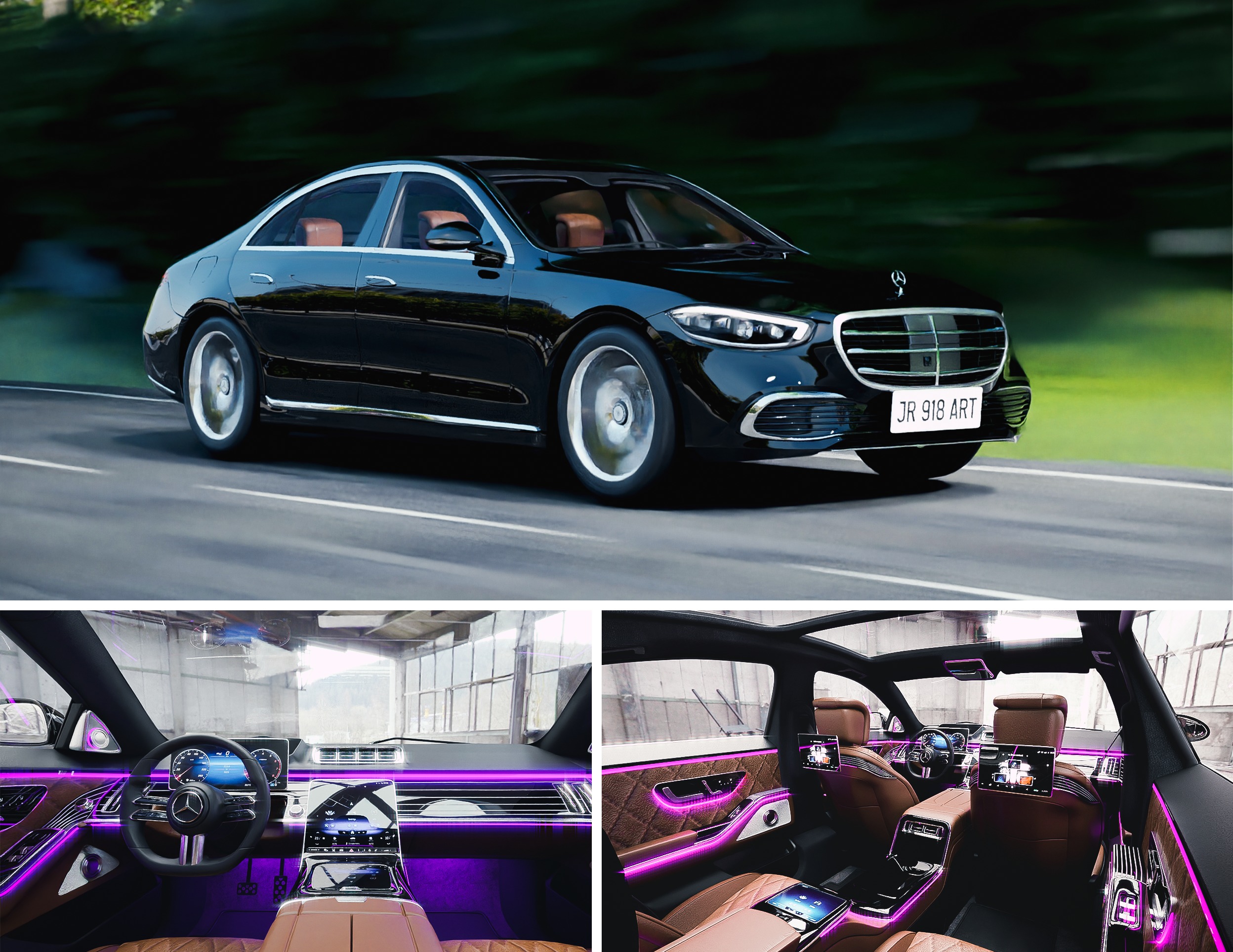 Mercedes Benz S Class 2022 3D model_7