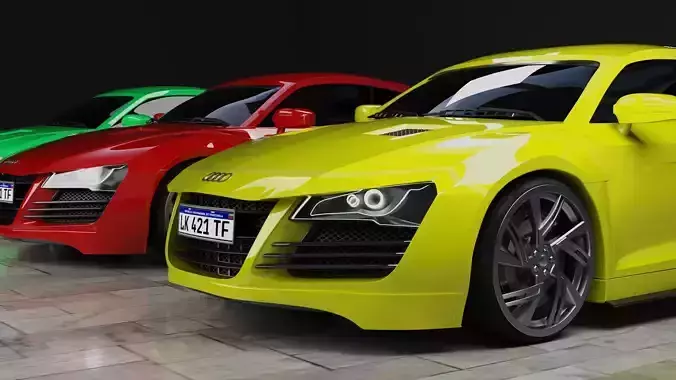 AUDI R8 car 3d model