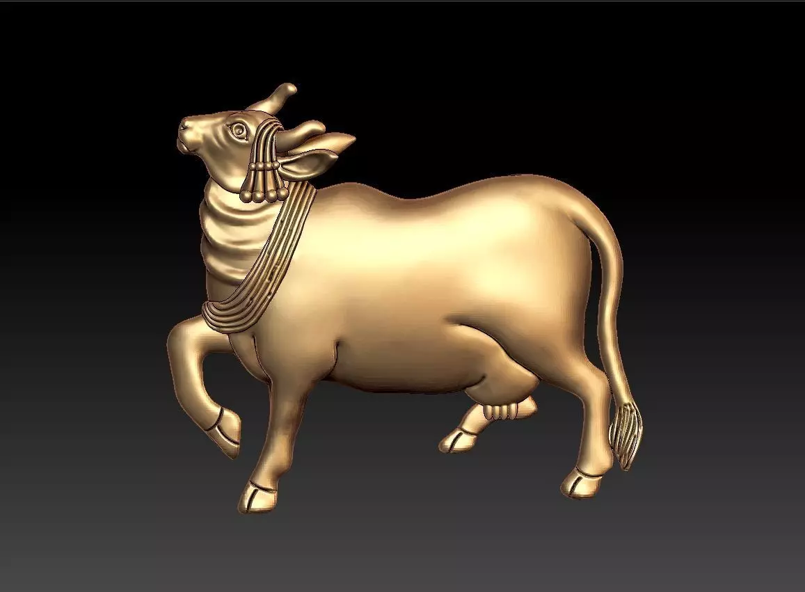 COW PENDENT 3D print model_0