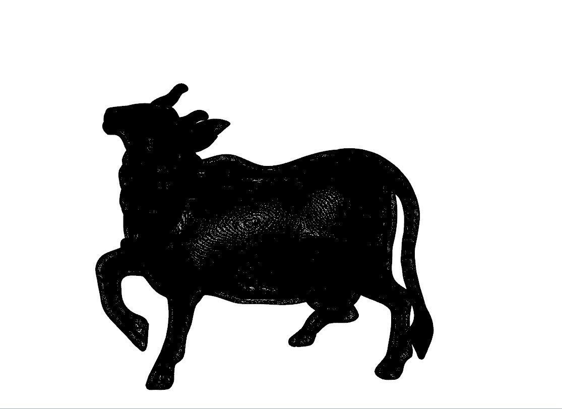 COW PENDENT 3D print model_7