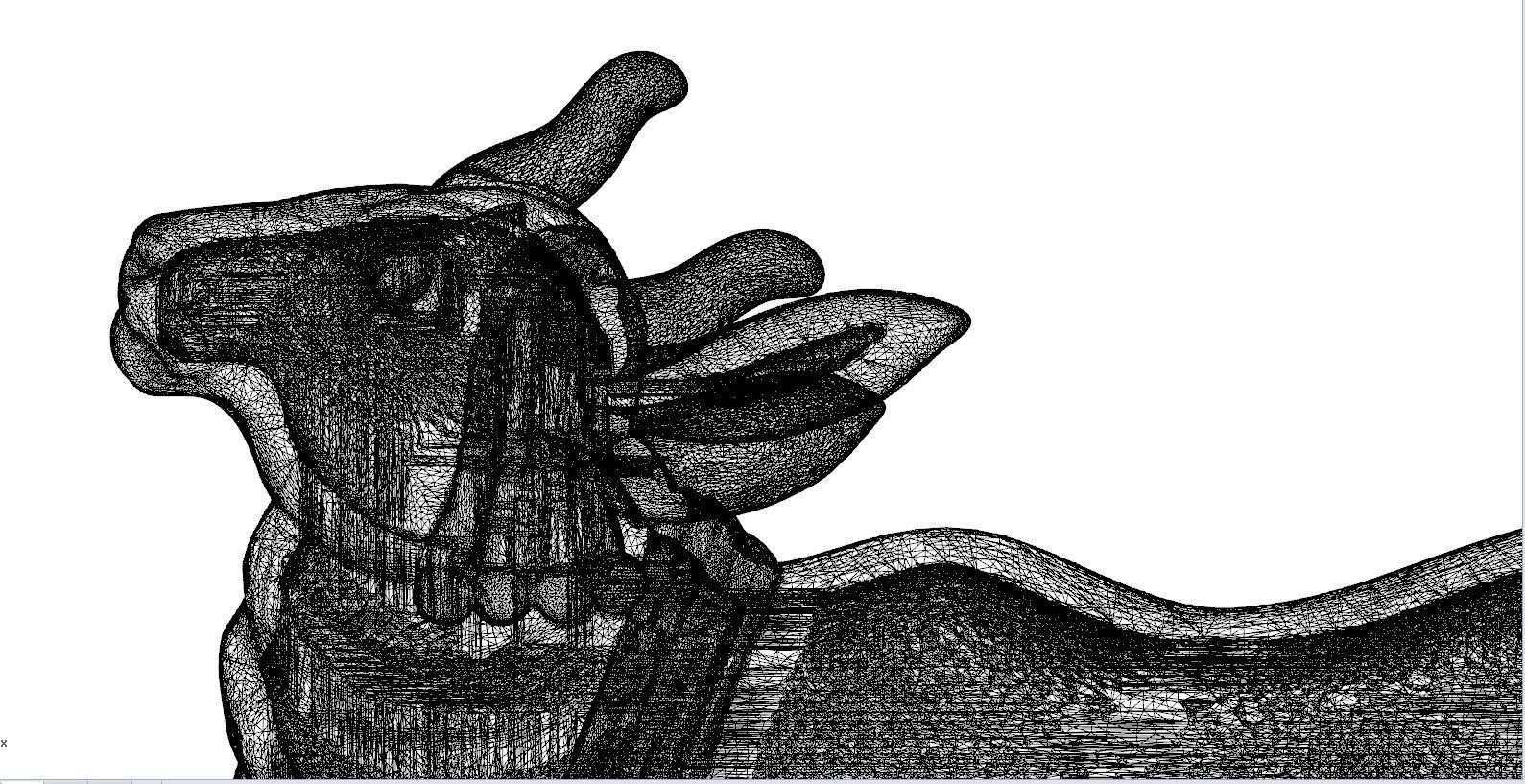 COW PENDENT 3D print model_8