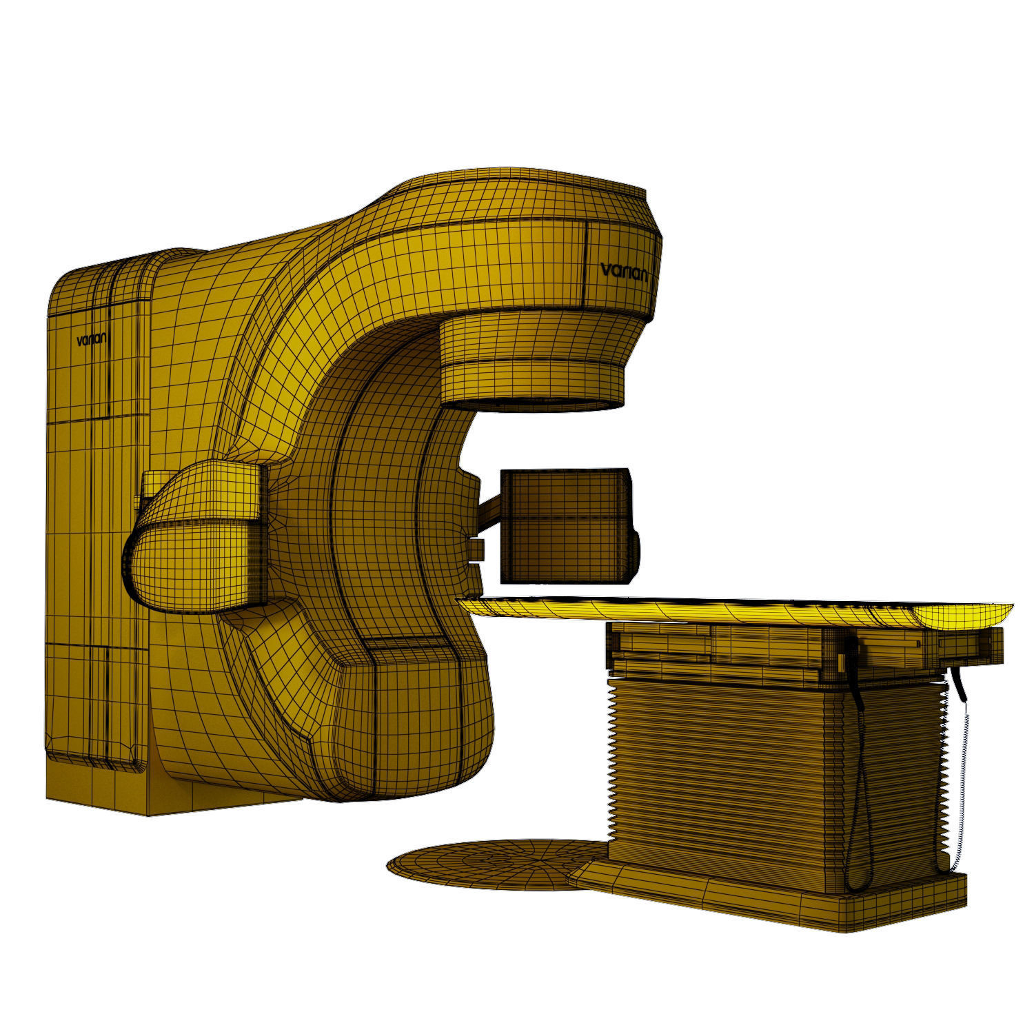 Varian Truebeam radiotherapy unit 3D model_6