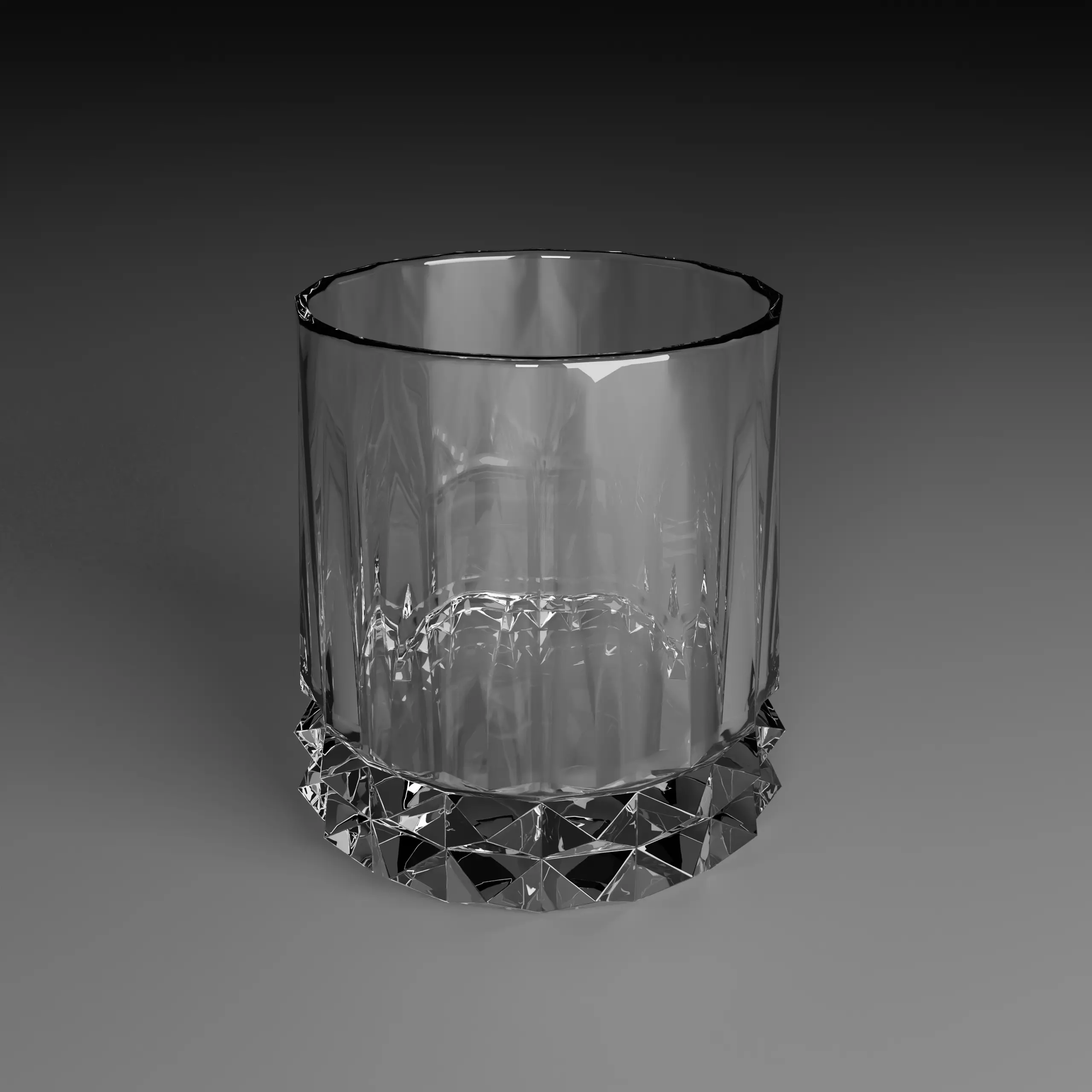 Glass whiskey 3D model_0