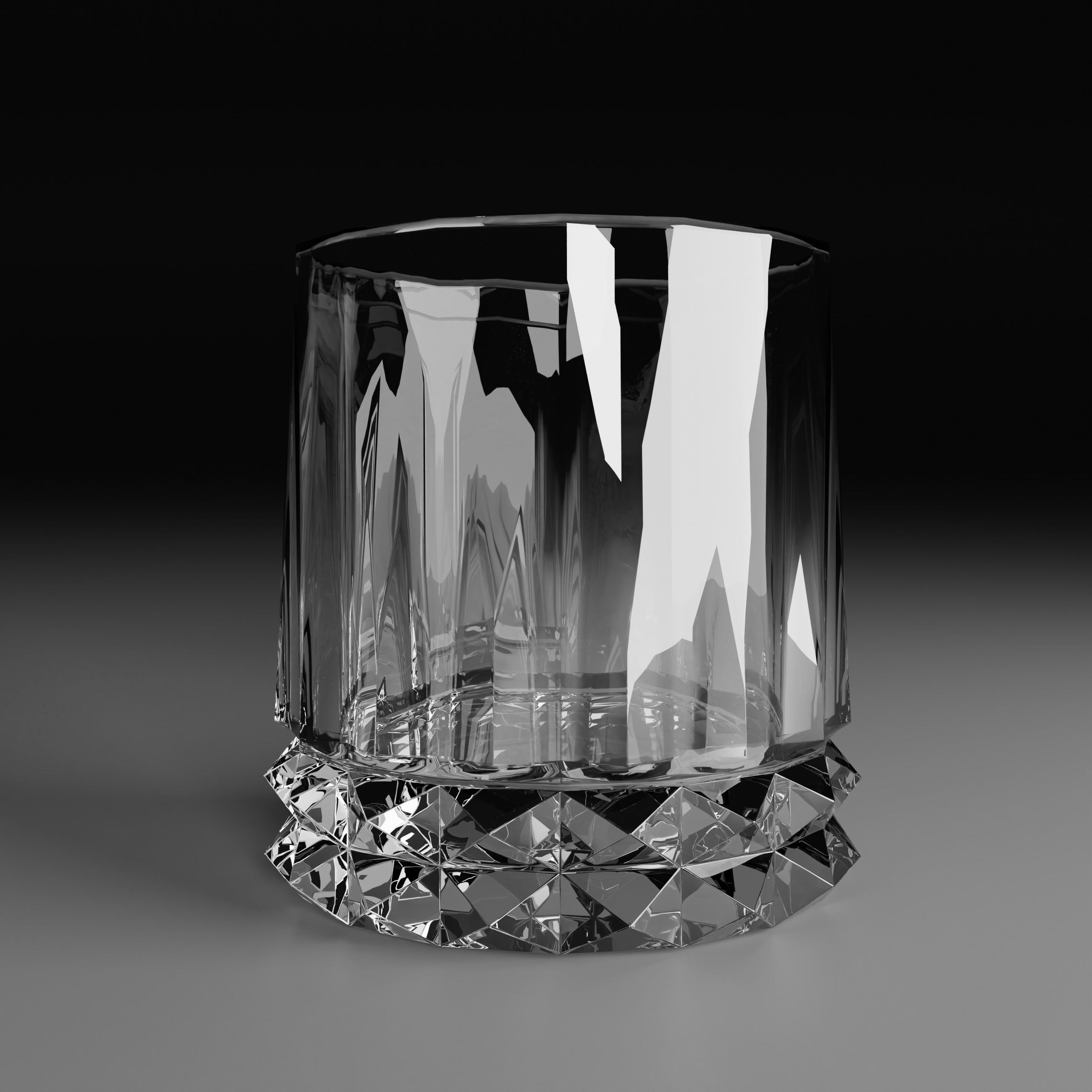 Glass whiskey 3D model_1