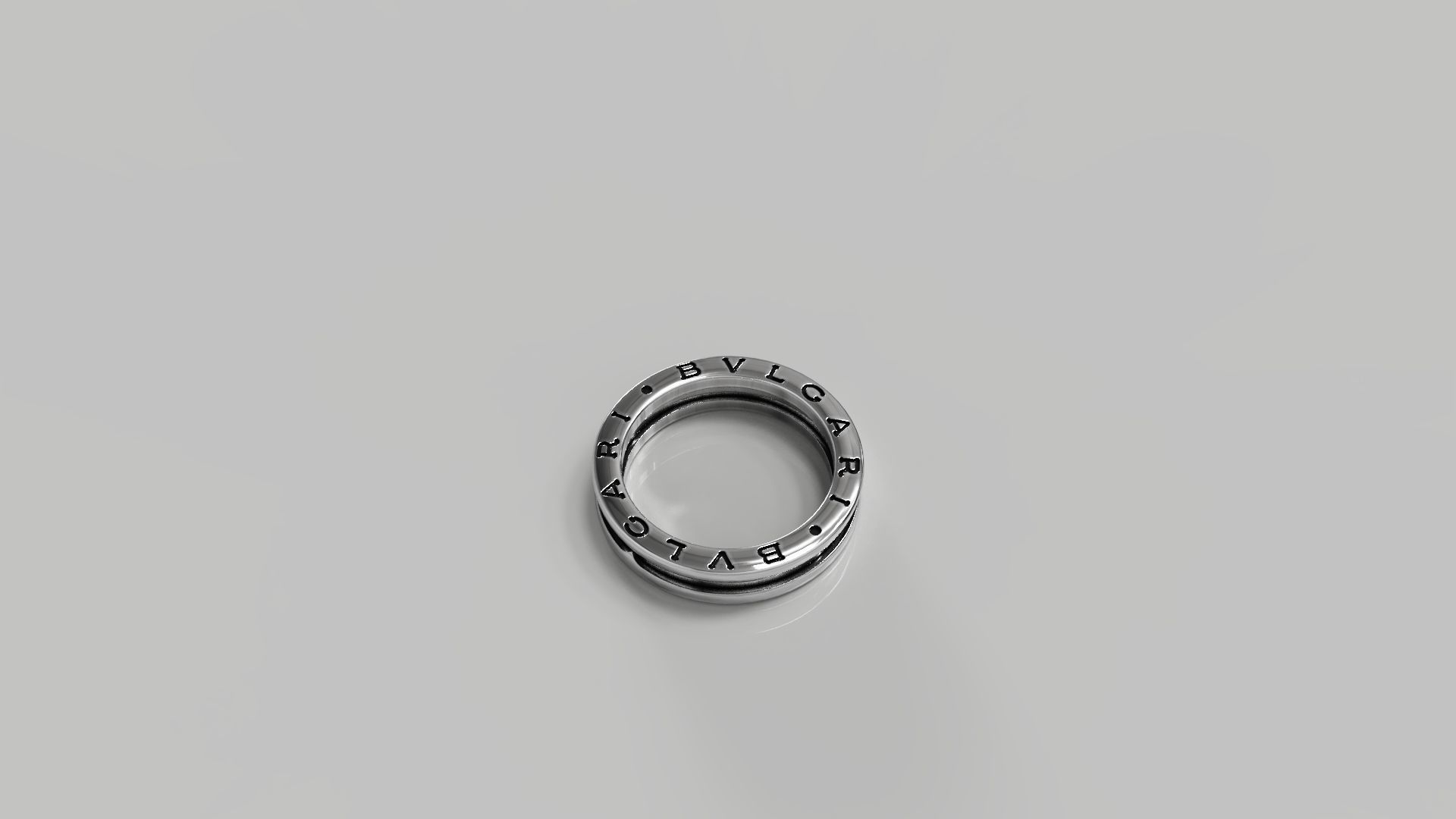 Set of Bvlgari thin rings 3D print model_7
