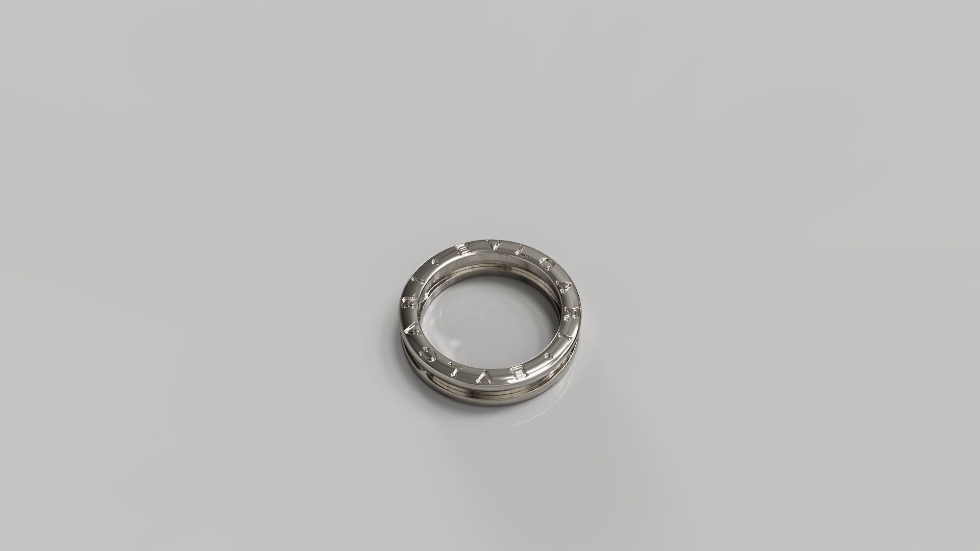 Set of Bvlgari thin rings 3D print model_6