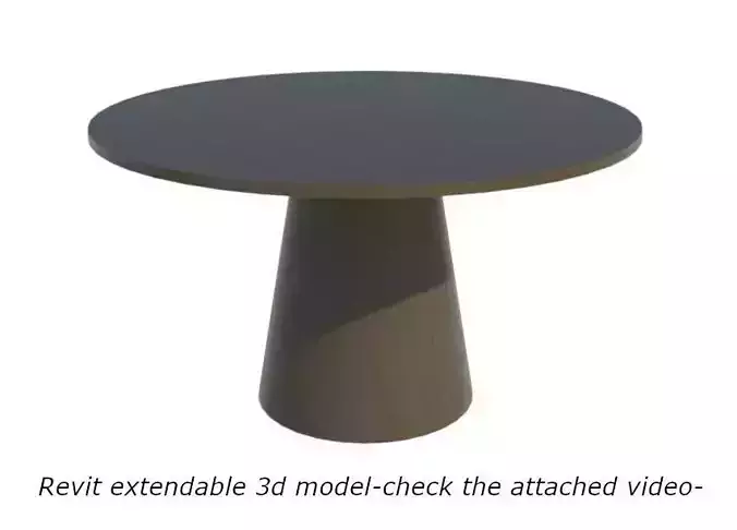 Astraea Pedestal Dining Table 3D model
