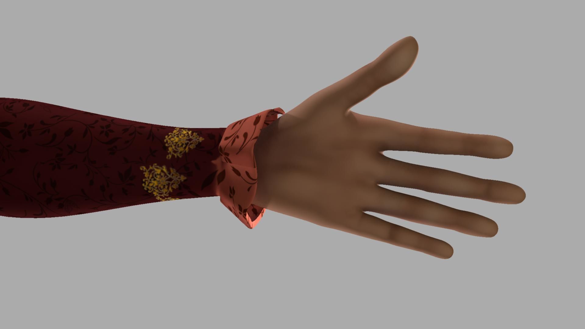 Queen woman wearing crown 3D model_17