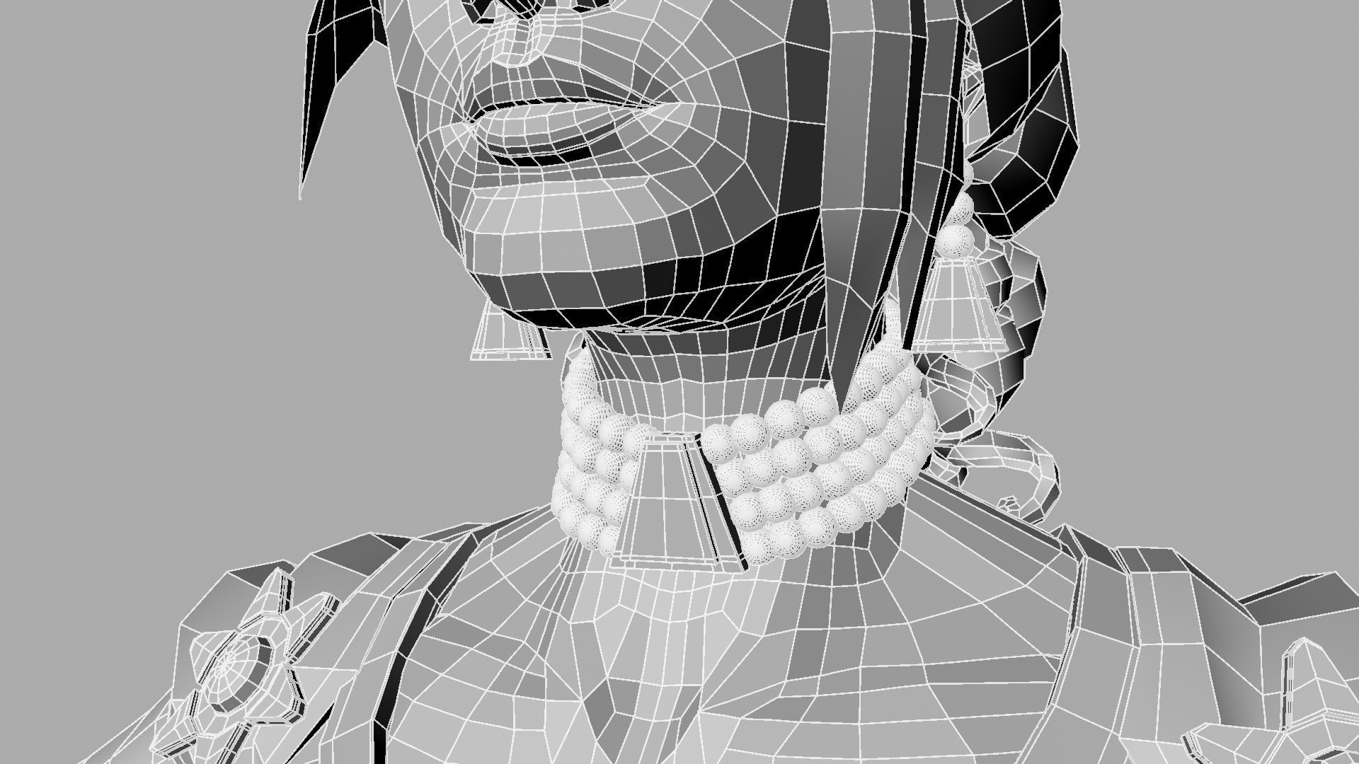 Queen woman wearing crown 3D model_51