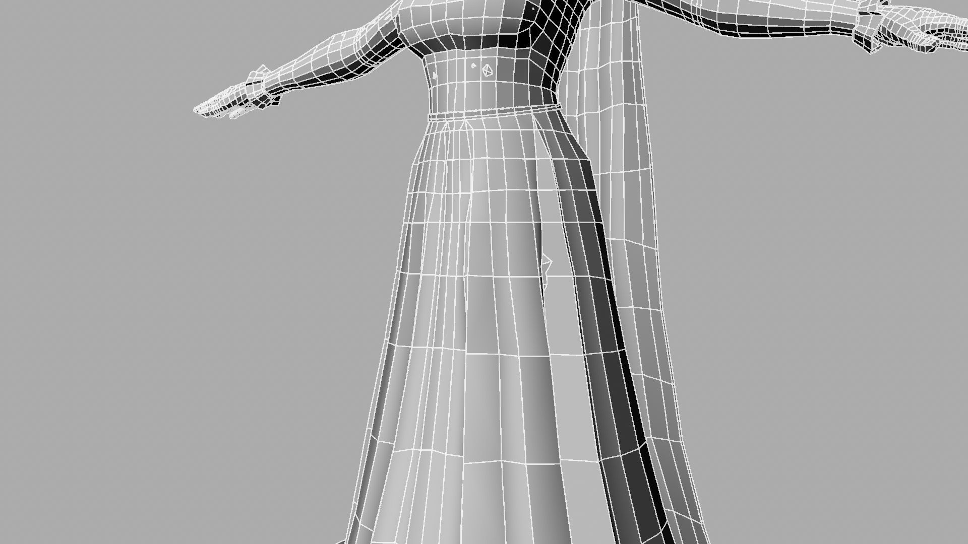 Queen woman wearing crown 3D model_33