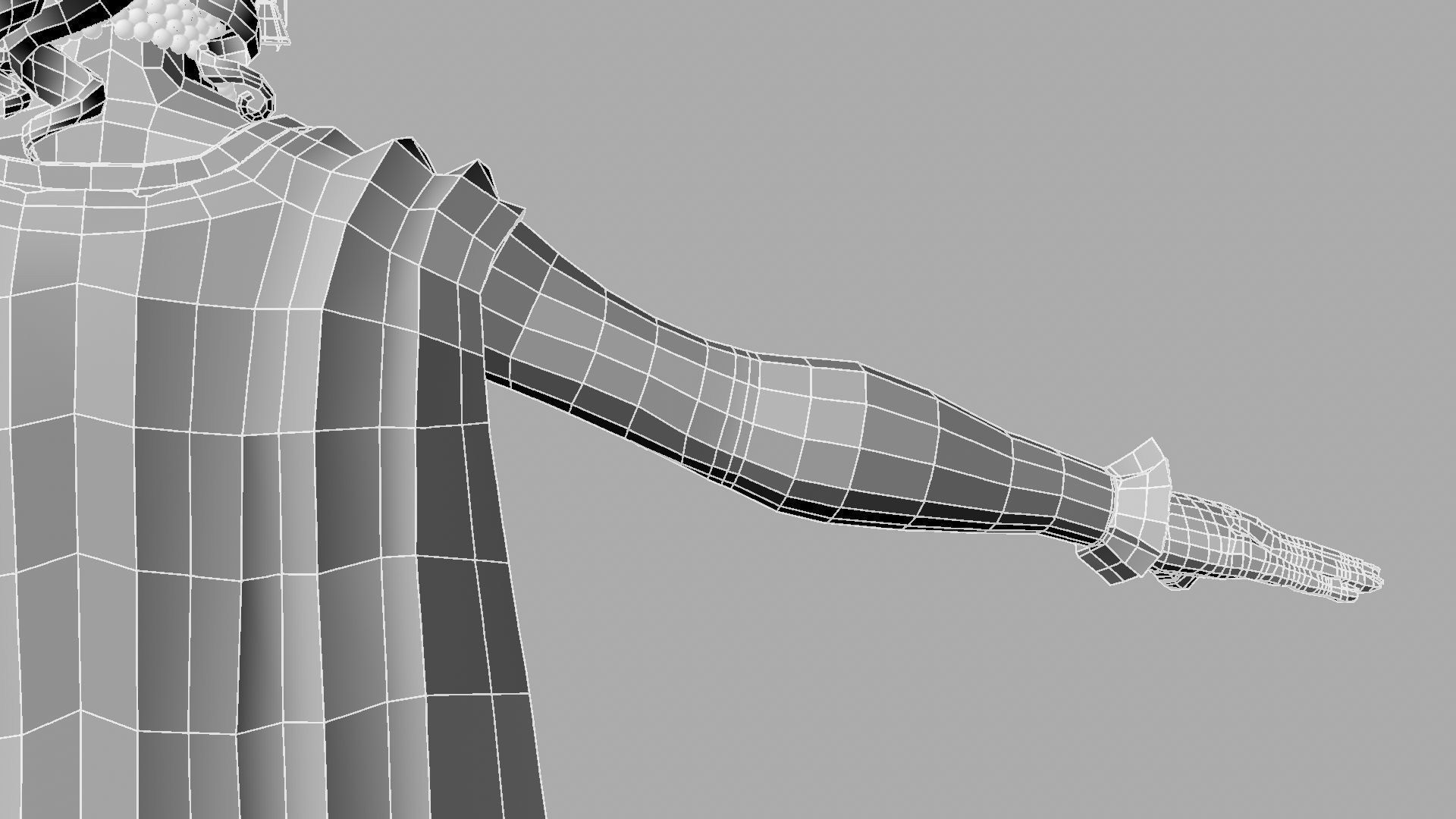 Queen woman wearing crown 3D model_43