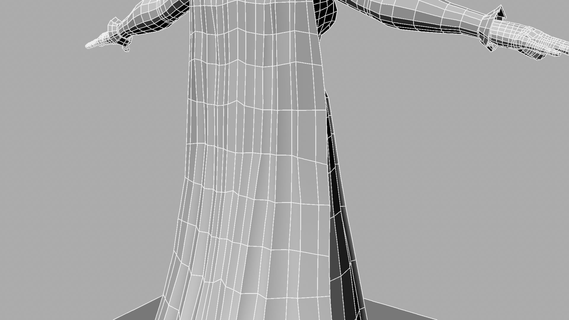 Queen woman wearing crown 3D model_36