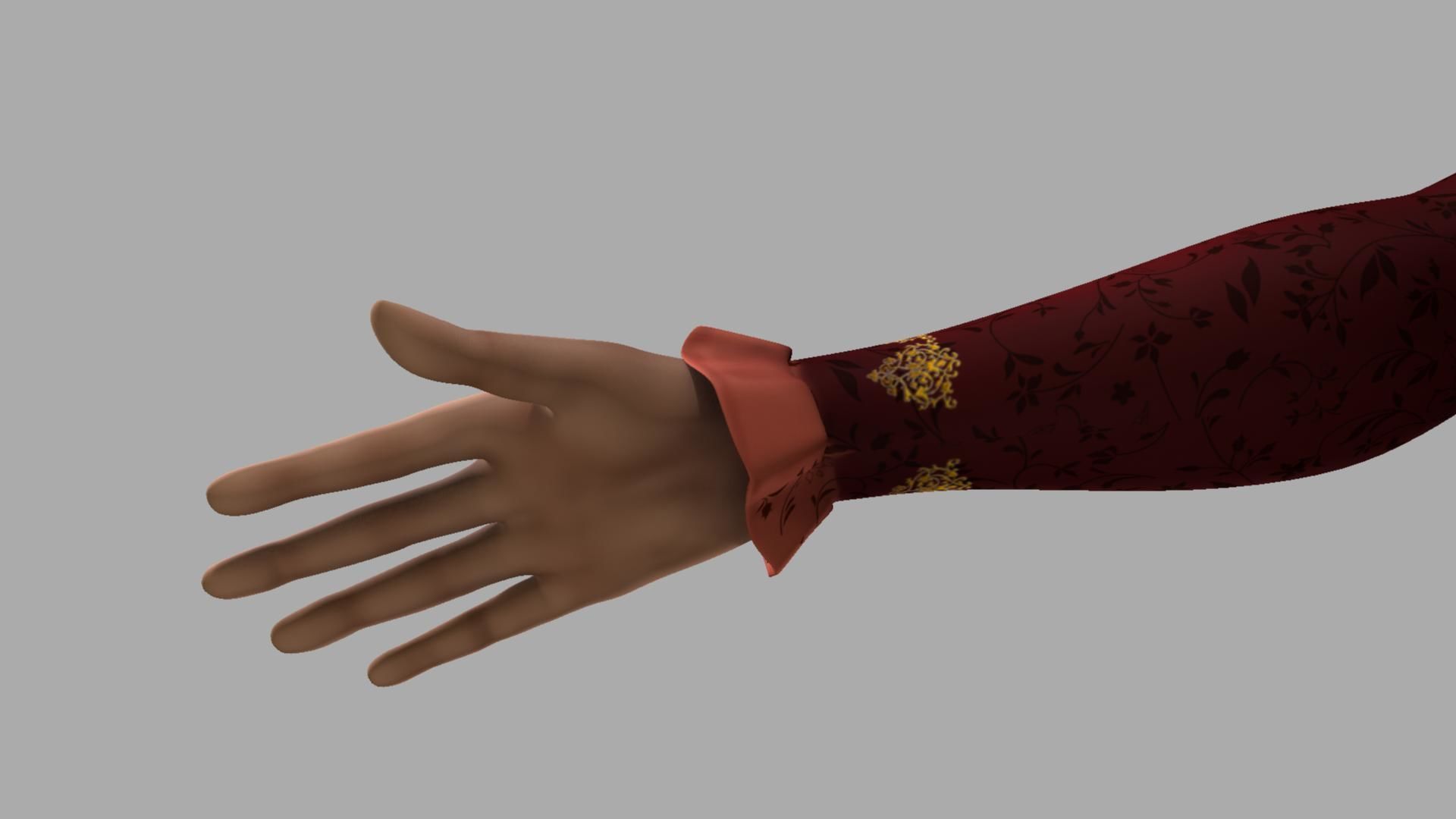 Queen woman wearing crown 3D model_14