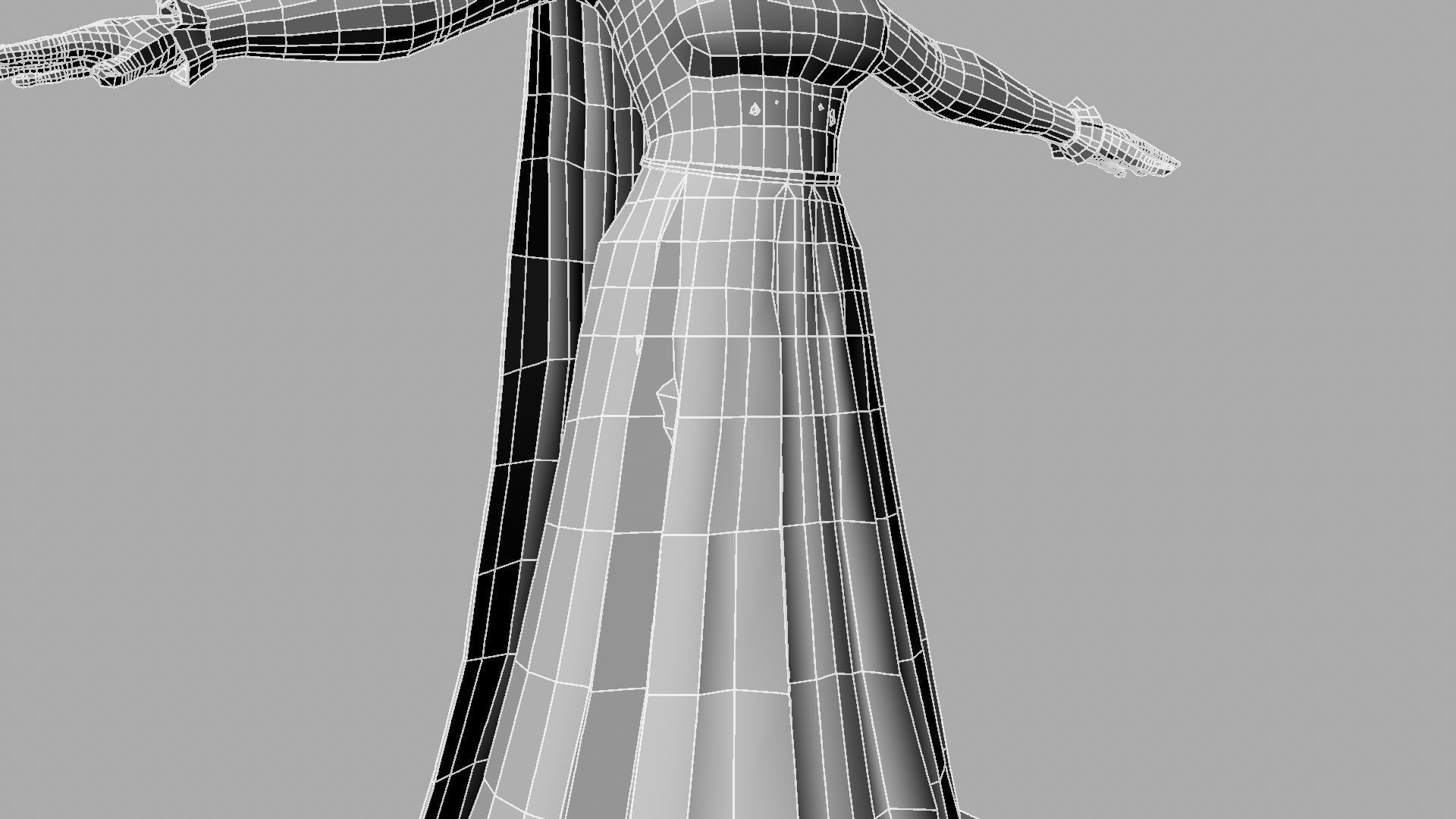 Queen woman wearing crown 3D model_32