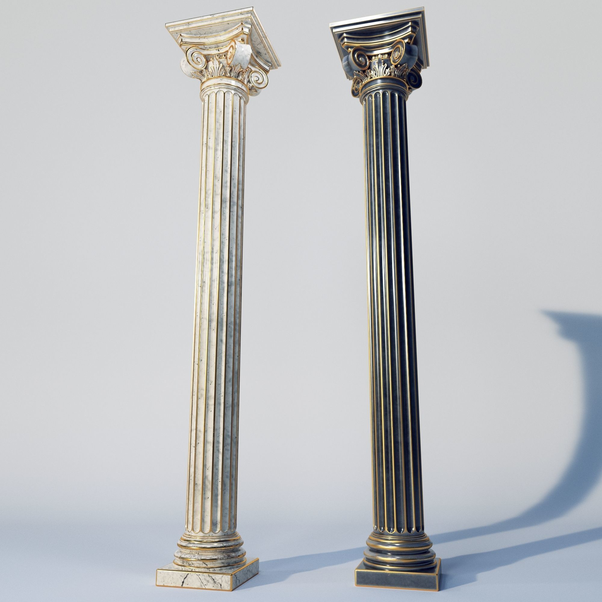 classic column 3D model_3
