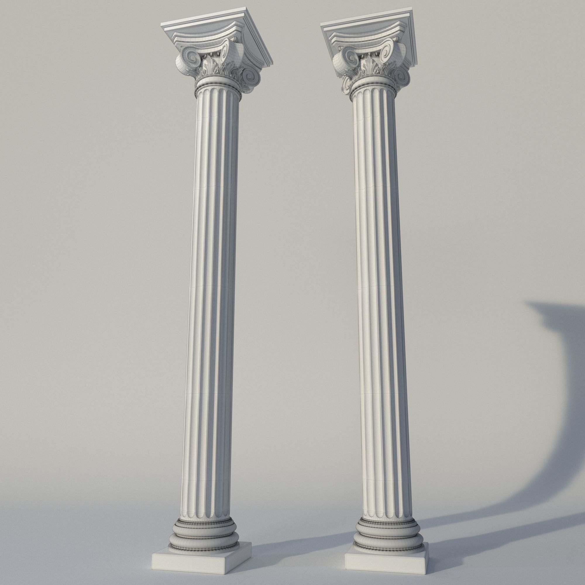 classic column 3D model_4