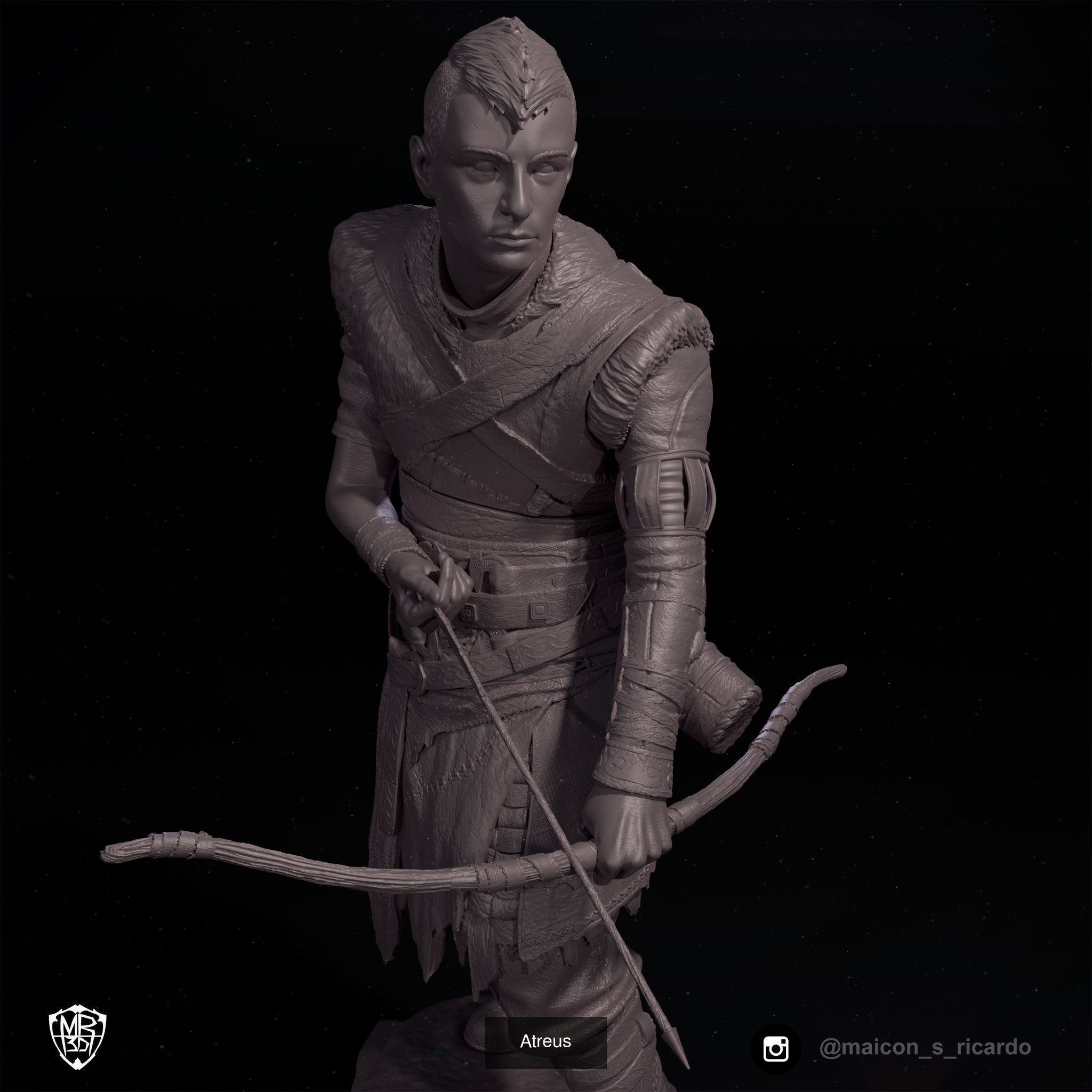 Kratos and Atreus  3D Model Collection_3
