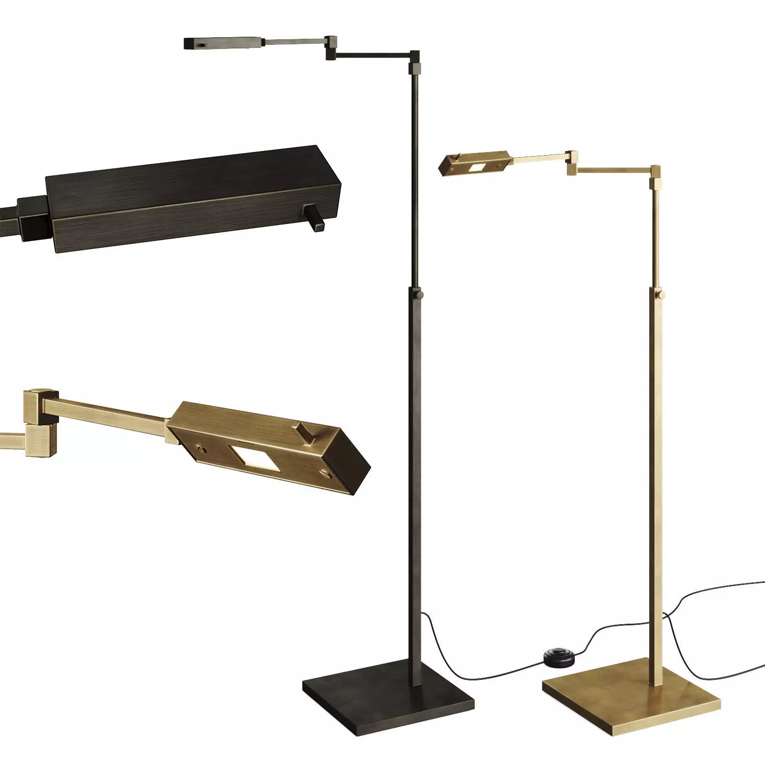 Zeta floor lamp 3D model_0