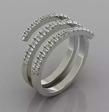 Spiral Ring 3d print model