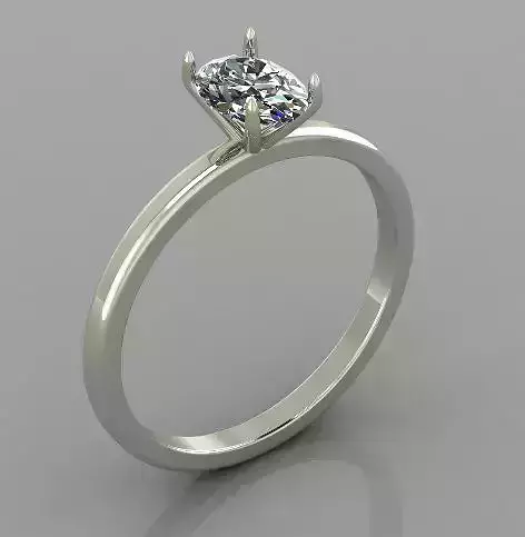 Solitaire Ring 3d print model