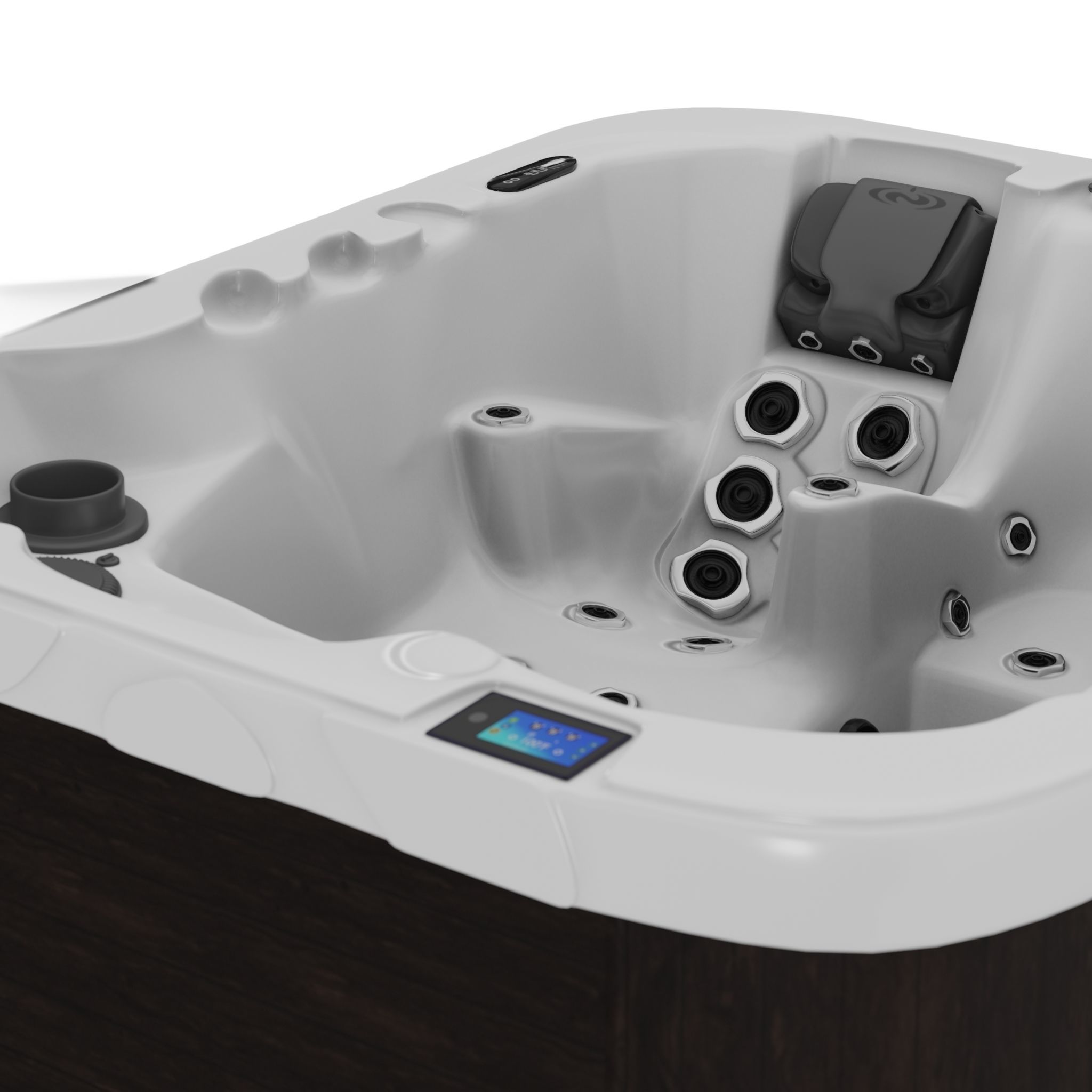 3D model of Hot Tub Jacuzzi D1 Spas Tria 36 Low-poly 3D model_1