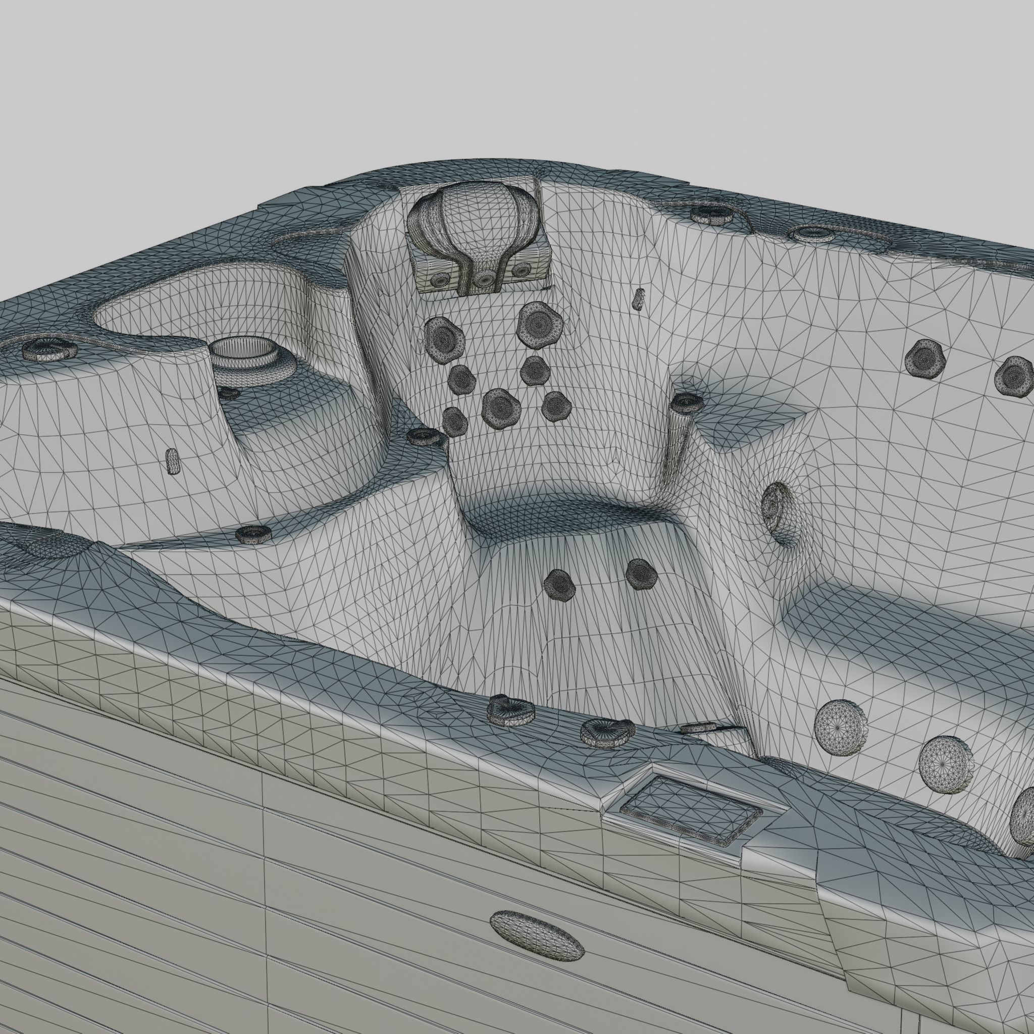 3D model of Hot Tub Jacuzzi D1 Spas Executive Low-poly 3D model_5