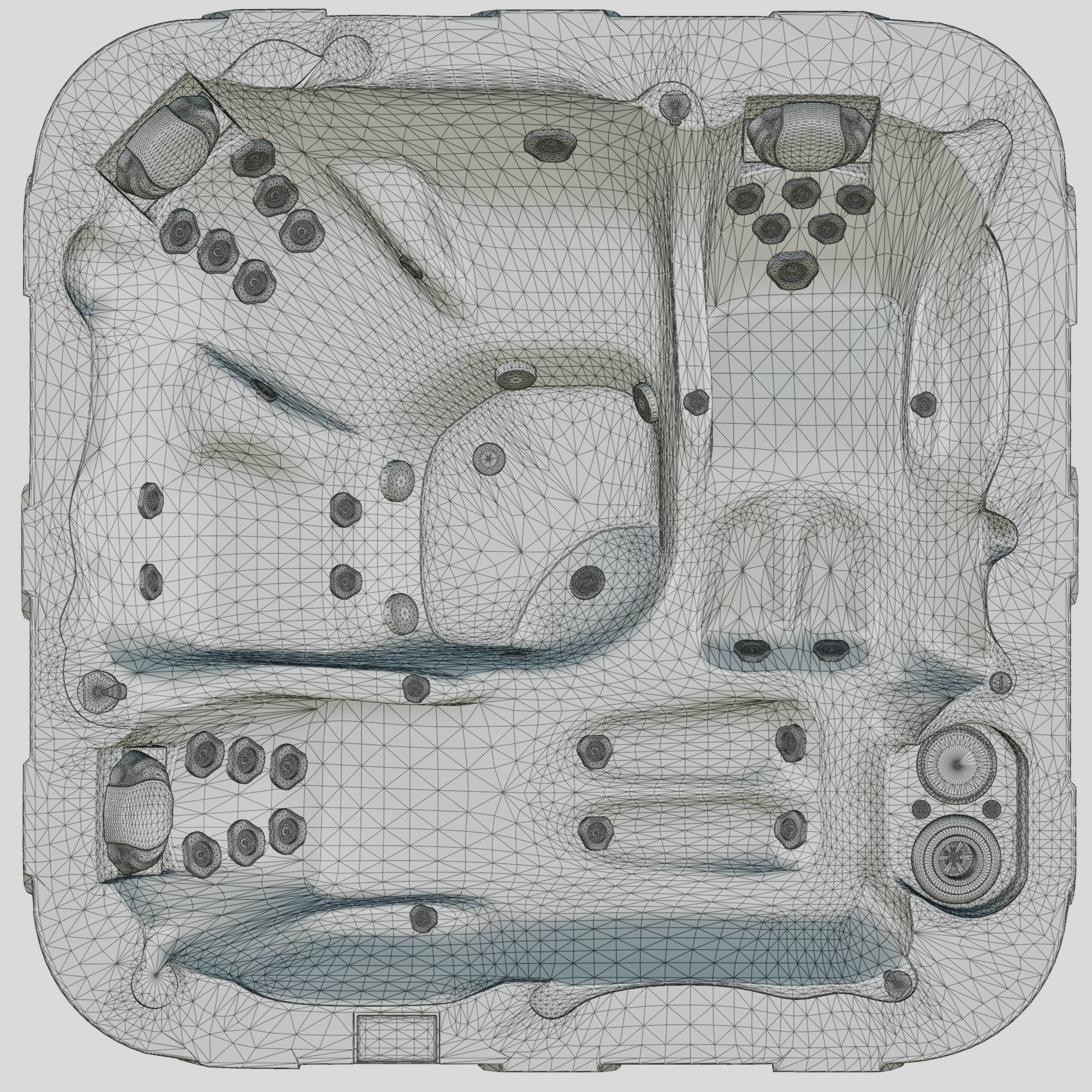 3D model of Hot Tub Jacuzzi D1 Spas Diplomat Low-poly 3D model_7